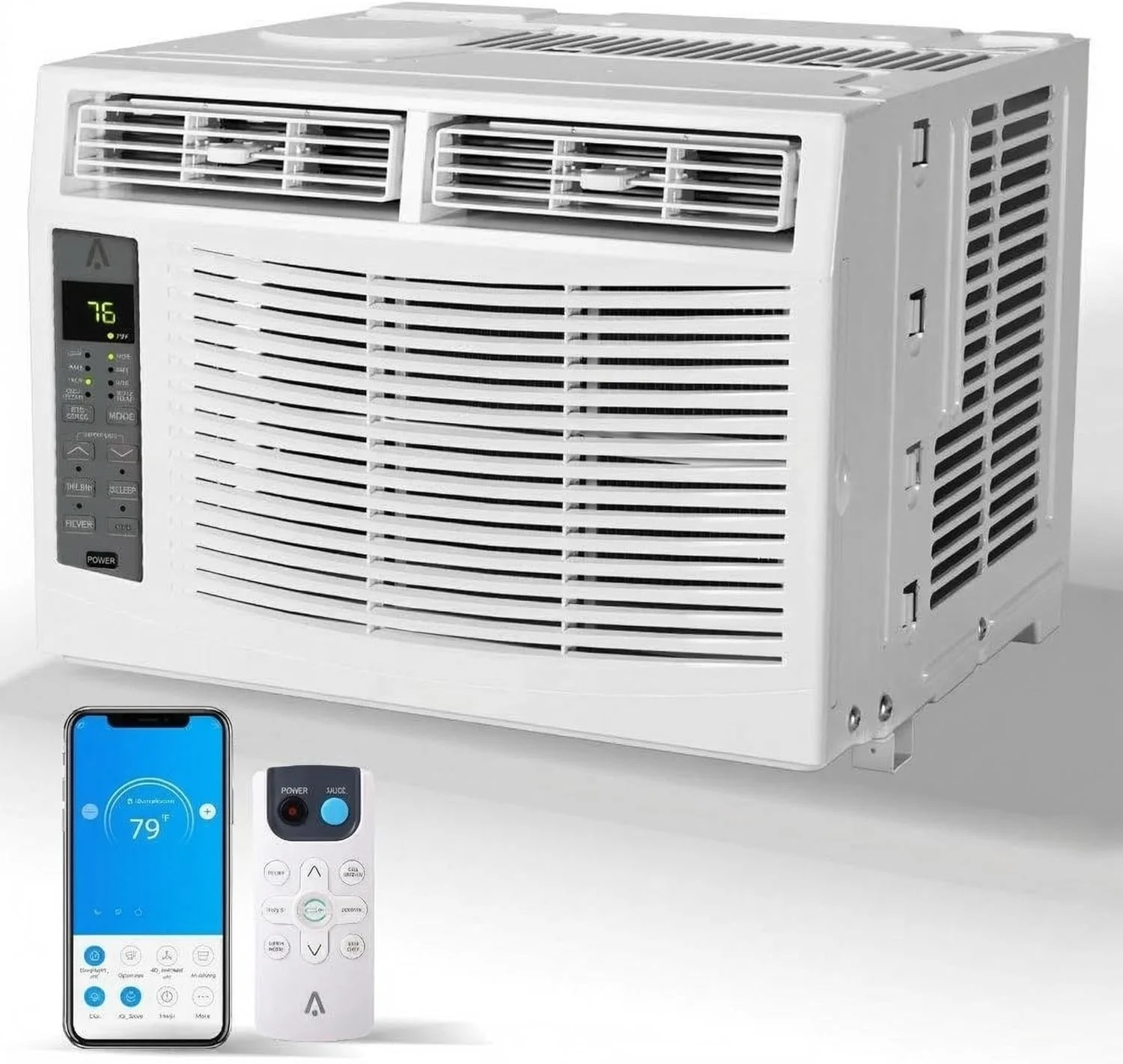 6000 BTU Window Air Conditioner, Cools up to 375 Sq. Ft., WIFI Enabled Energy