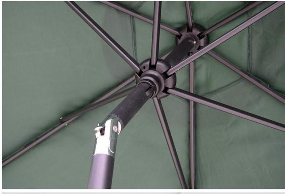 2,4 m/7,9 ft Neigungs-Gartenschirm-Sonnenschirm, Baldachin-Sonnenschutz, faltbare, UV-beständige Aluminiumkurbel für Balkon, Terrasse, Garten, Außenschirm, Sonnenschutz good