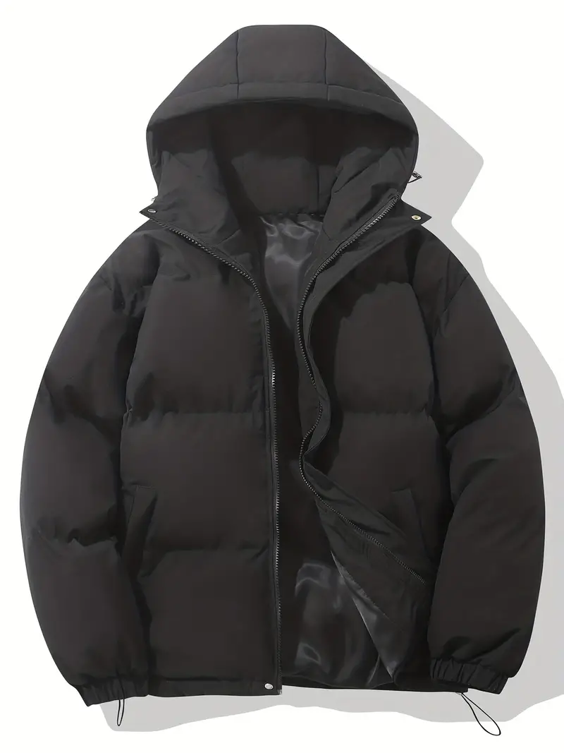 Warme Daunenjacke mit Kapuze f��r Herren | Wintermantel im klassischen Design