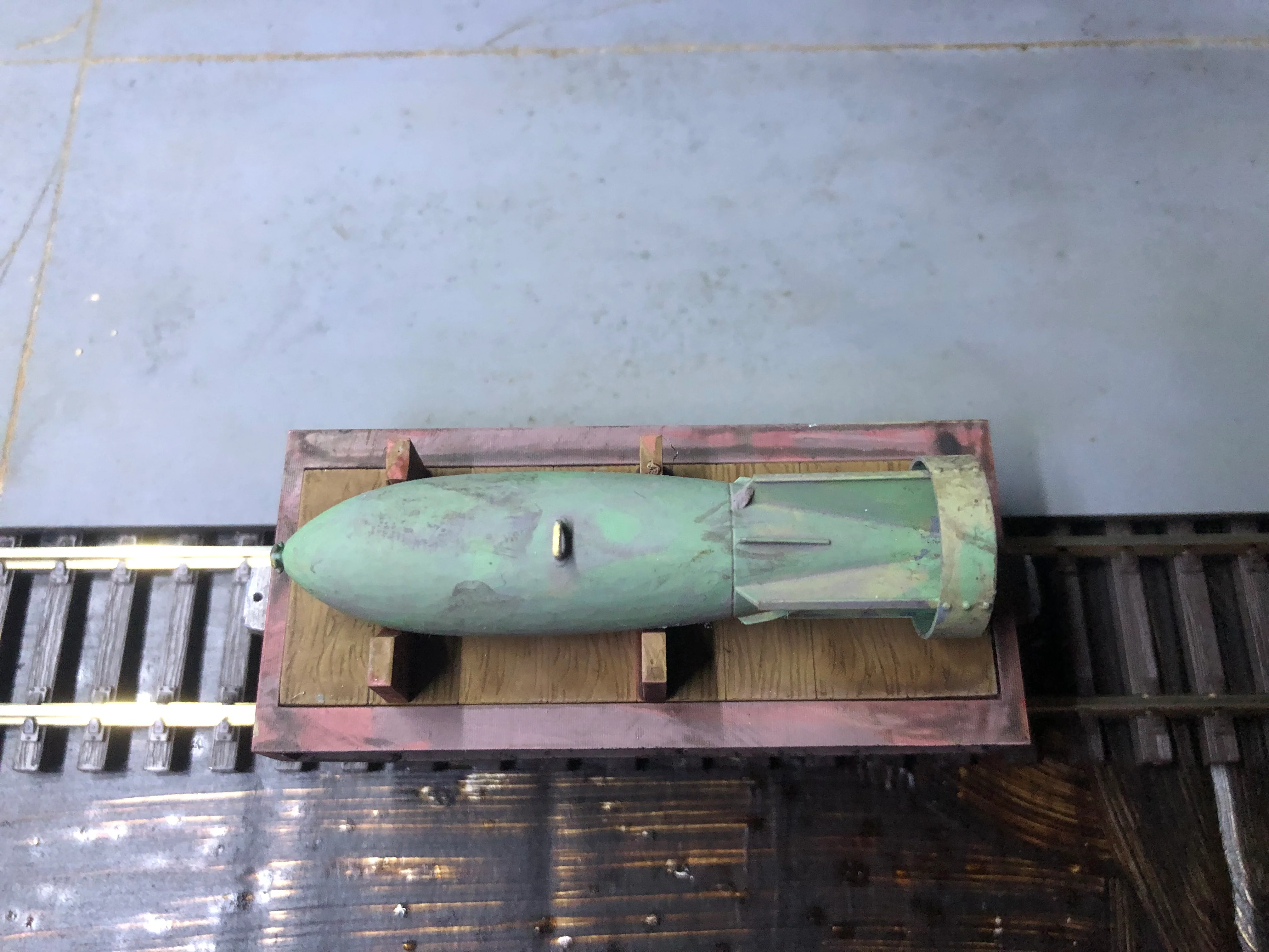 GN15 Munitions Bomb Carrier – Resin Kit with Bomb, Deck Insert, Chassis & Wheelsets - Style A