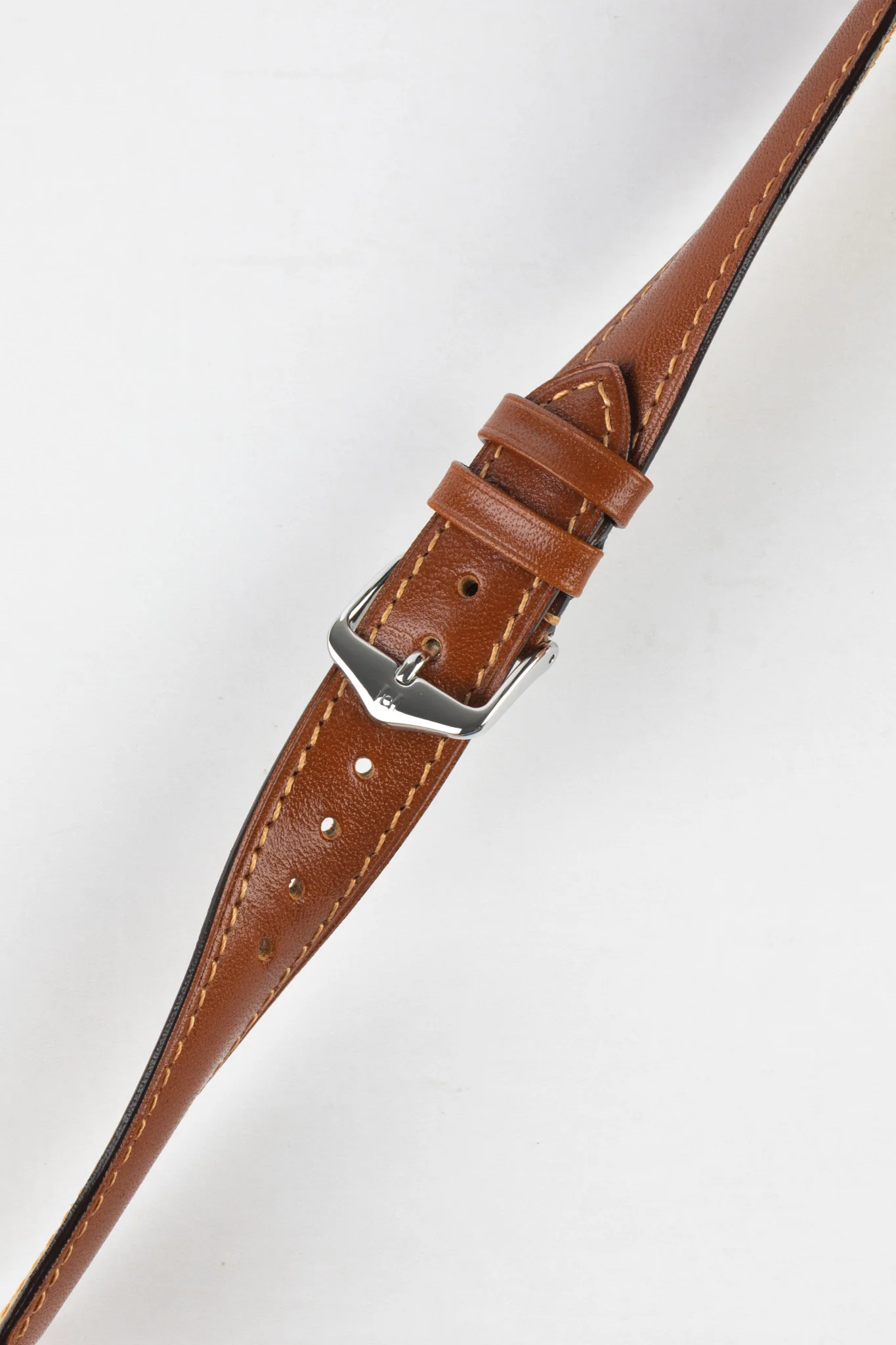 Hirsch SIENA Tuscan Leather Watch Strap in GOLD BROWN