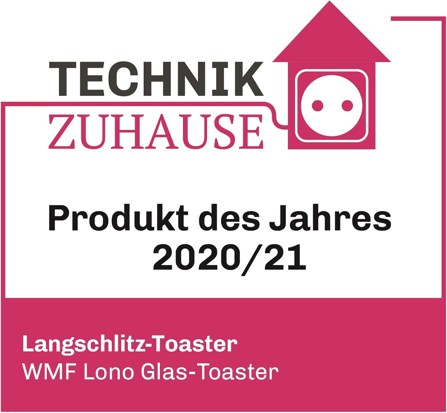 WMF Lono Toaster Glas mit Brtchenaufsatz, 2 Scheiben, XXL, motorisierte Toastaufnahme, Aufwrm-Funktion, 7 Brunungsstufen, Toaster edelstahl matt