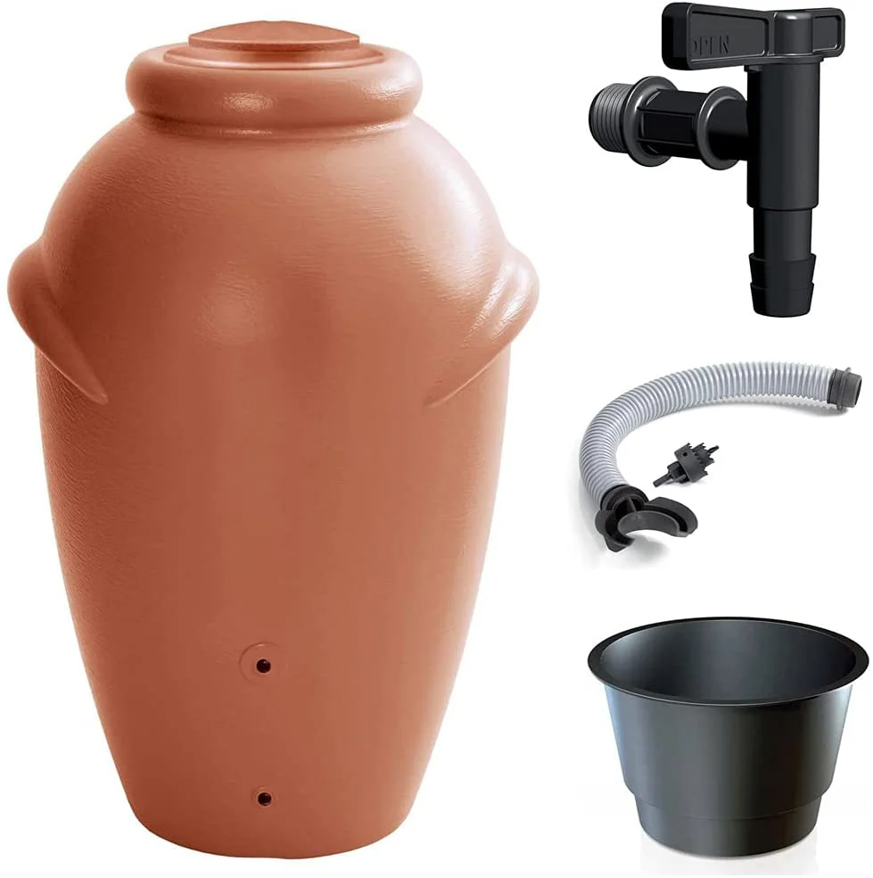 Regenwatercontainer, regenton AQUA CAN regenton terracotta 210L