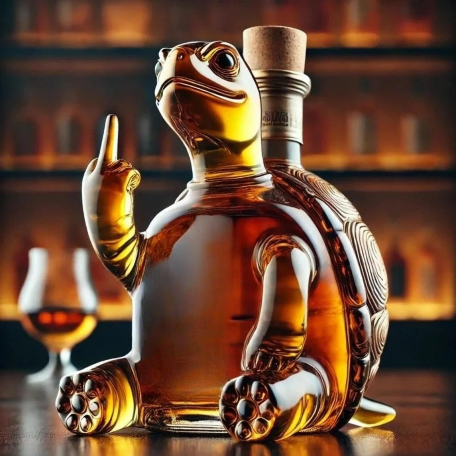 Rebellischer Whiskey-Dekanter