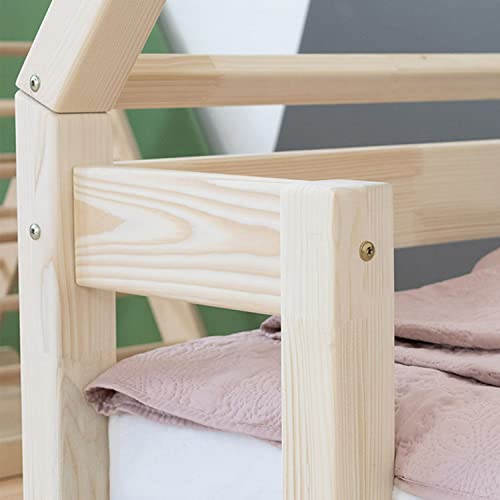 Benlemi Letto capanna per bambini TAHUKA 120 x 200 Grigio Chiaro : Casa e cucina