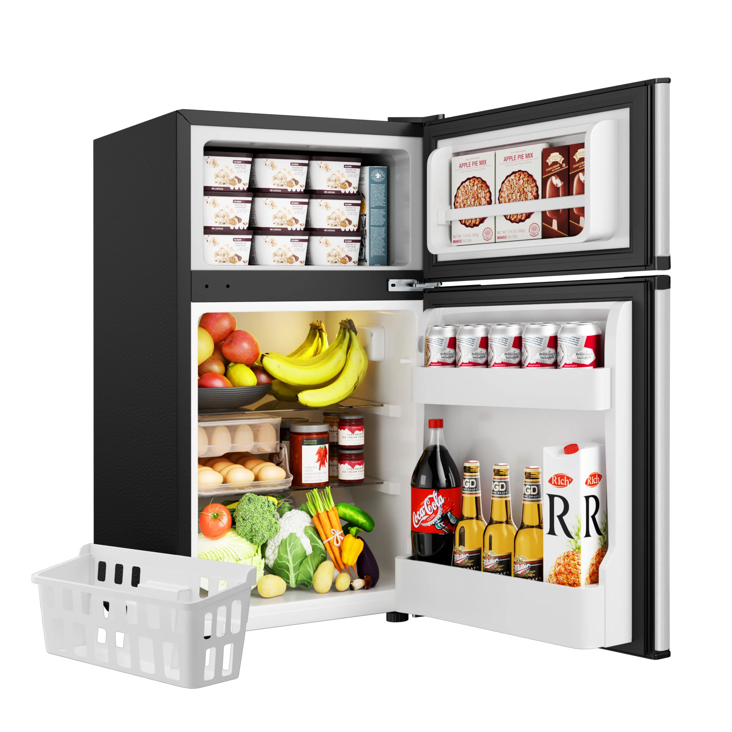 2026 Mini refrigerador EUHOMY de 3,2 pies cúbicos – Empotrable o independiente