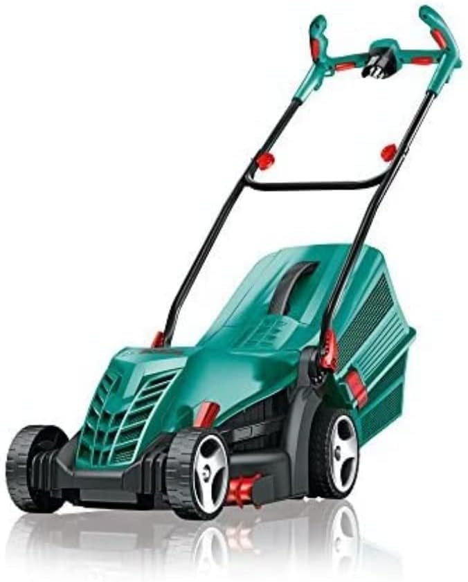 Bosch elektrische grasmaaier ARM 34 (opvangbak, karton, maaihoogte: 20-70 mm, maaibreedte: 34 cm, 11 kg, 1.300 W)