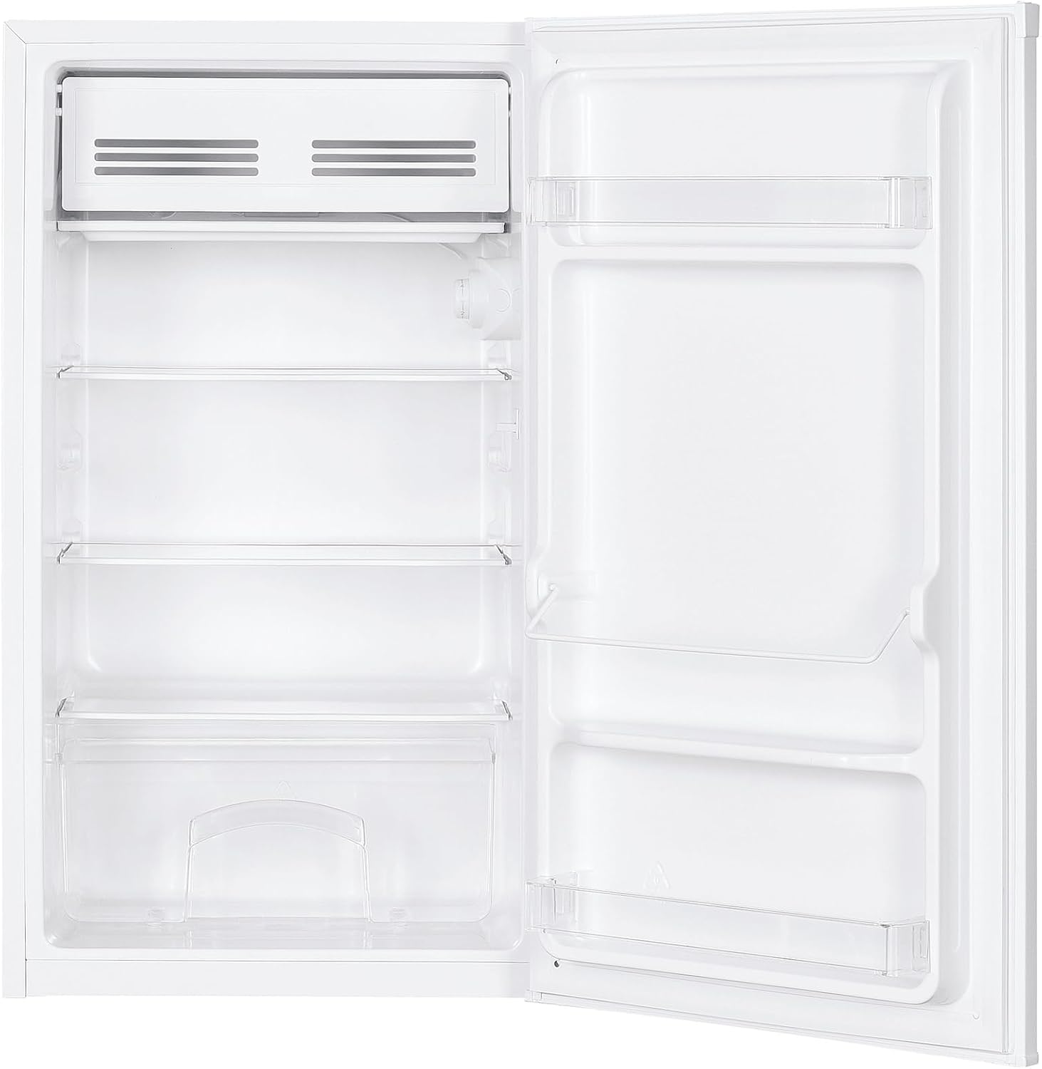 CANDY COHS 38E36W Tischkühlschrank, 90 l Nettoinhalt, Wechselbarer Türanschlag, verstellbare Glasbalagen, Innenbeleuchtung, Weiß