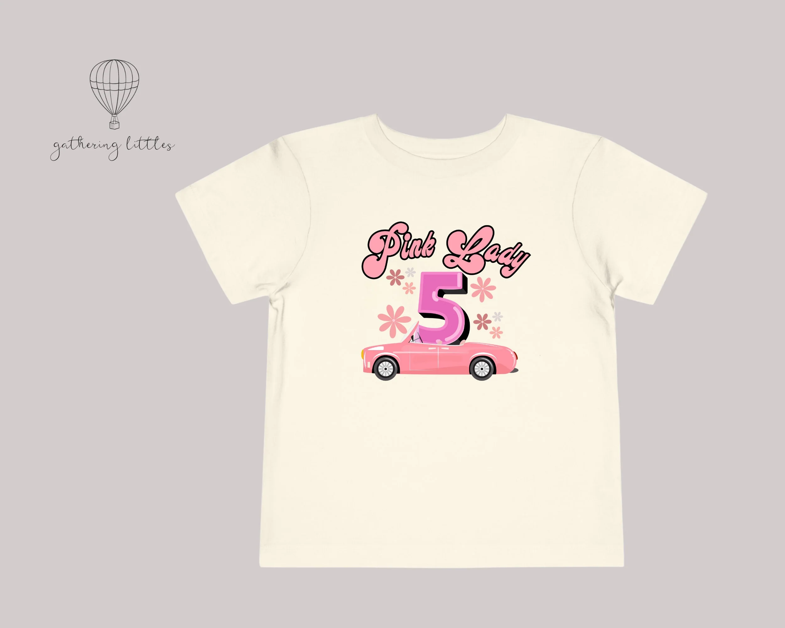 Girls 5th Birthday Shirt | Pink Ladies T-shirt | Grease T-shirt | Girls Movie Tee | 1950's Party Shirt | Girls Birthday Shirt