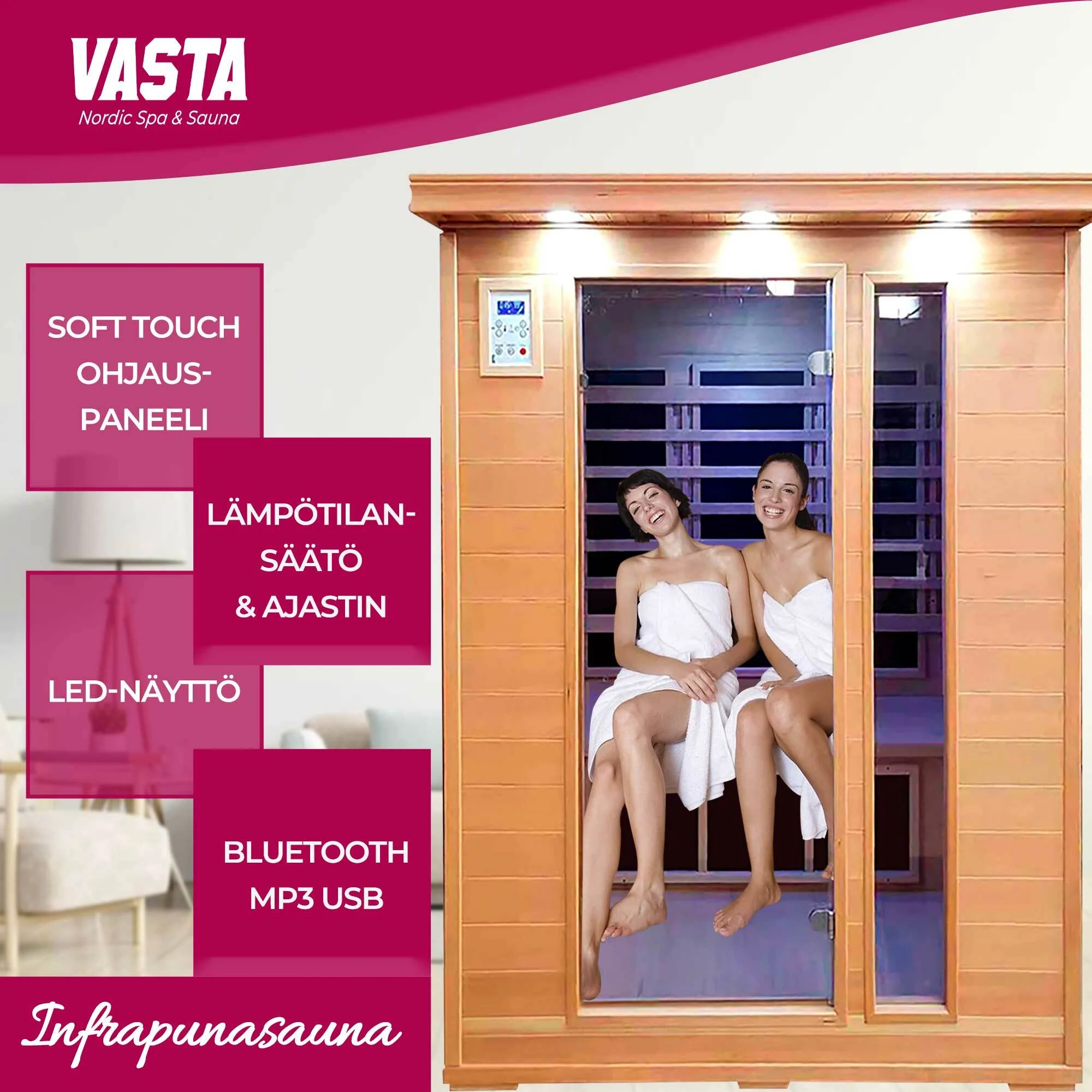 Vasta Infrarotkabine 3 Personen
