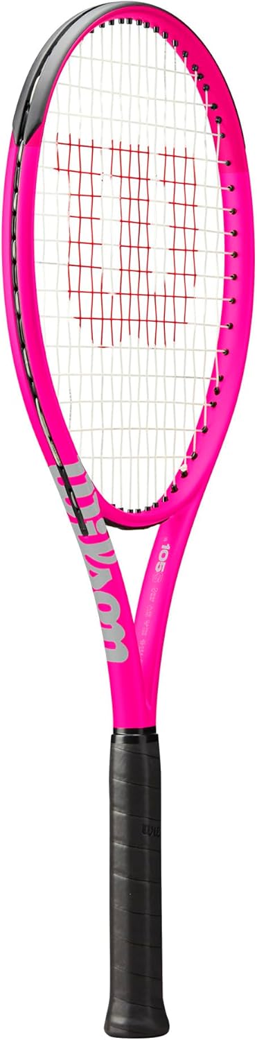 Wilson Burn V6 105 S Tennisschläger – Pink, Griffgröße 1-4 1/8 Zoll besaitet