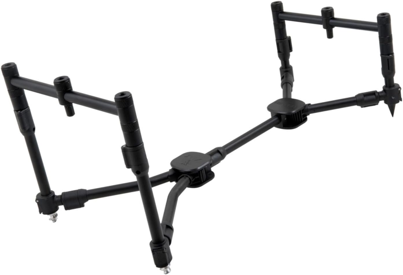 Fox Black Label QR 3 Rod Pod zum Karpfenangeln, Rutenhalter für Stege zum Angeln auf Karpfen, Rodpod für Karpfenruten