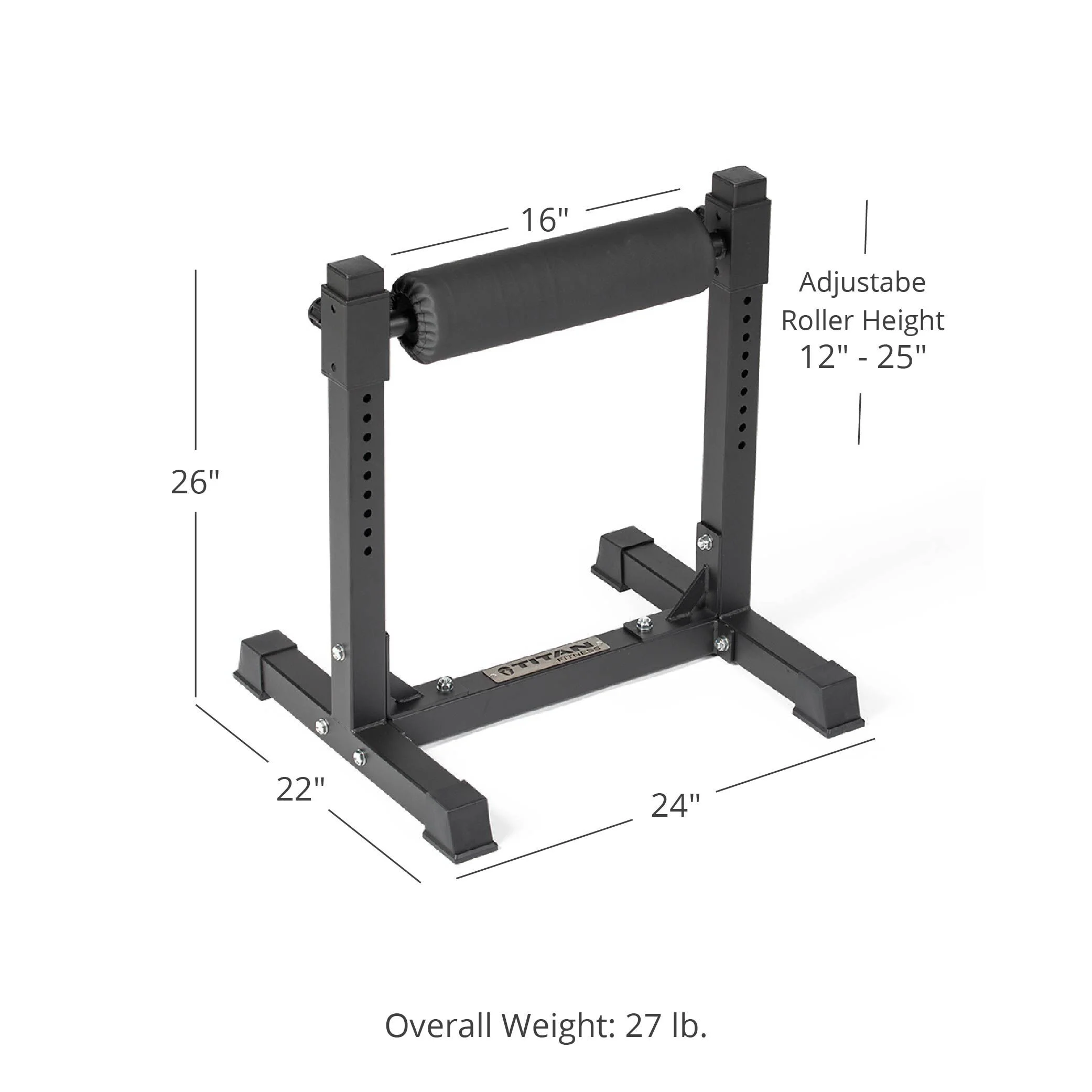 Titan Fitness Eenbenige Squatrol �C Vrijstaand trainingsapparaat voor onderlichaam en Bulgaarse split squats
