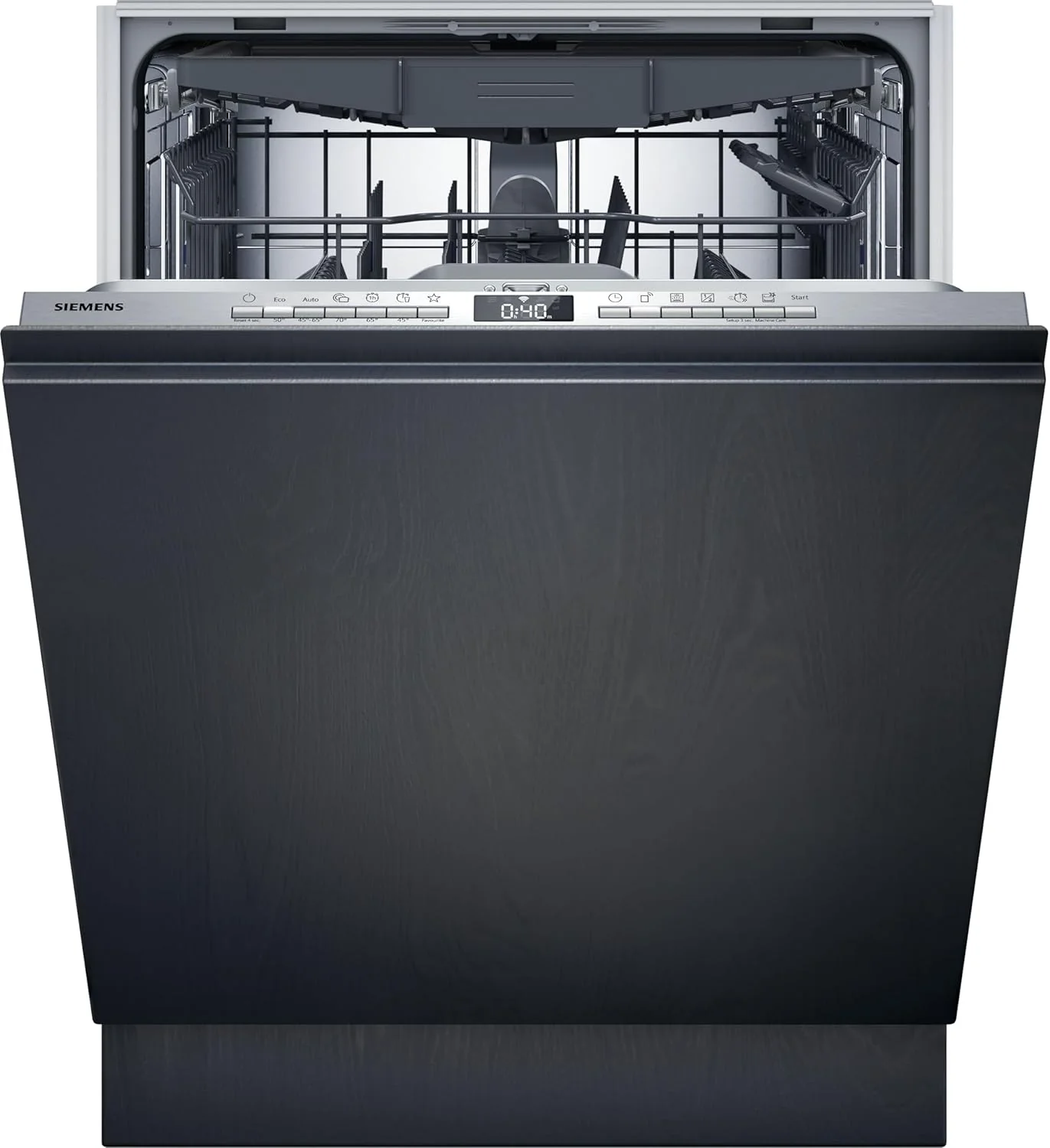 Siemens SN63EX06VE, iQ300 Smarter Geschirrspüler, Vollintegrierte Spülmaschine, 60 cm, Besteckschublade, Extra leise, varioSpeed, Automatische Türöffnung, Dreifach rackMatic, infoLight, intesiveZone