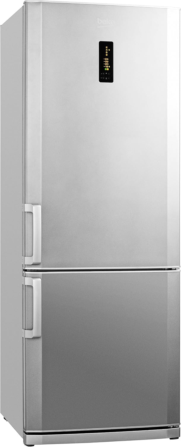 Beko CN 148240 X Réfrigérateur-congélateur/A+++ / Refroidissement : 318 L/Congélateur : 112 L/Acier inoxydable sans empreintes/No Frost/Contrôle électronique de la température avec écran