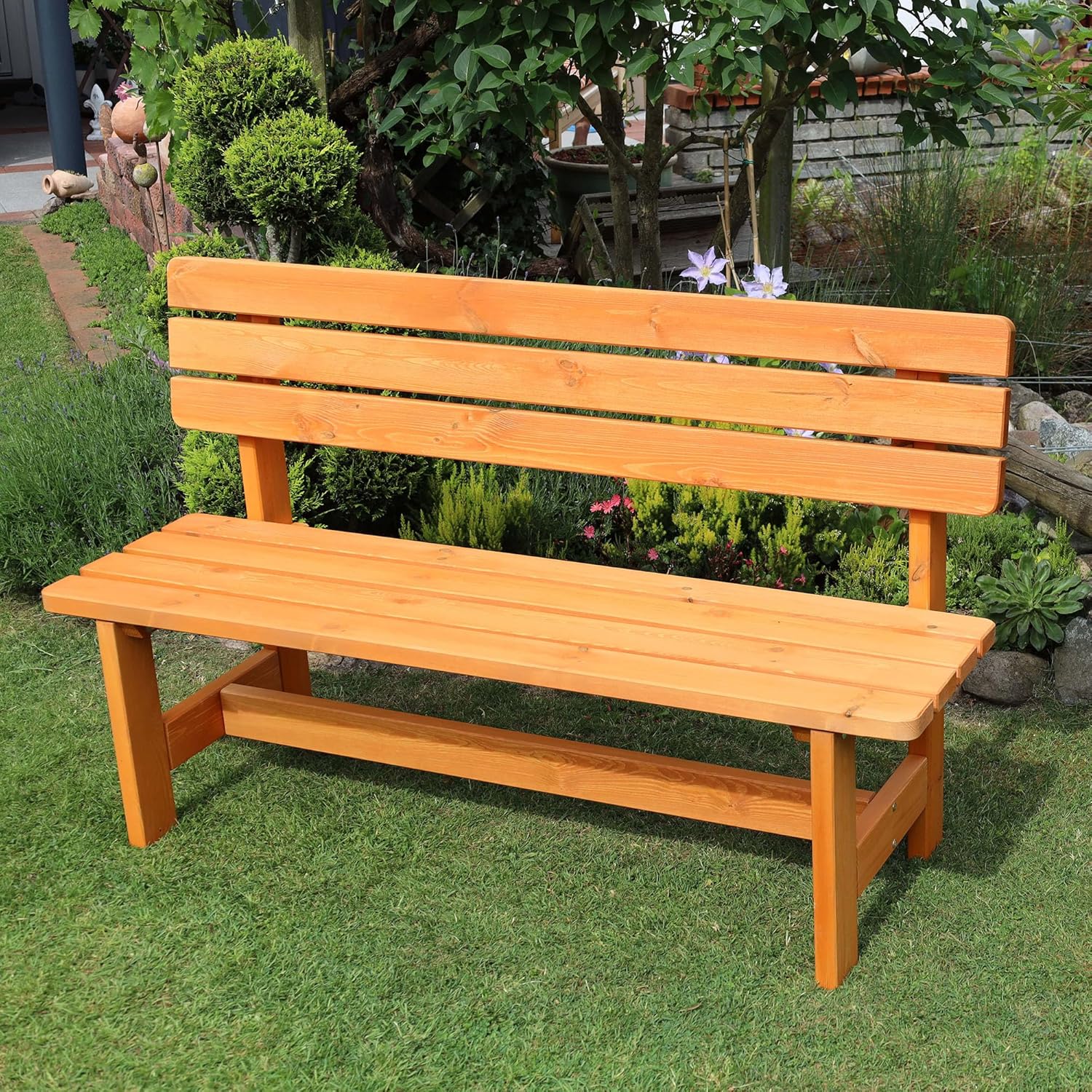 Holz-Bank Summer honigbraun