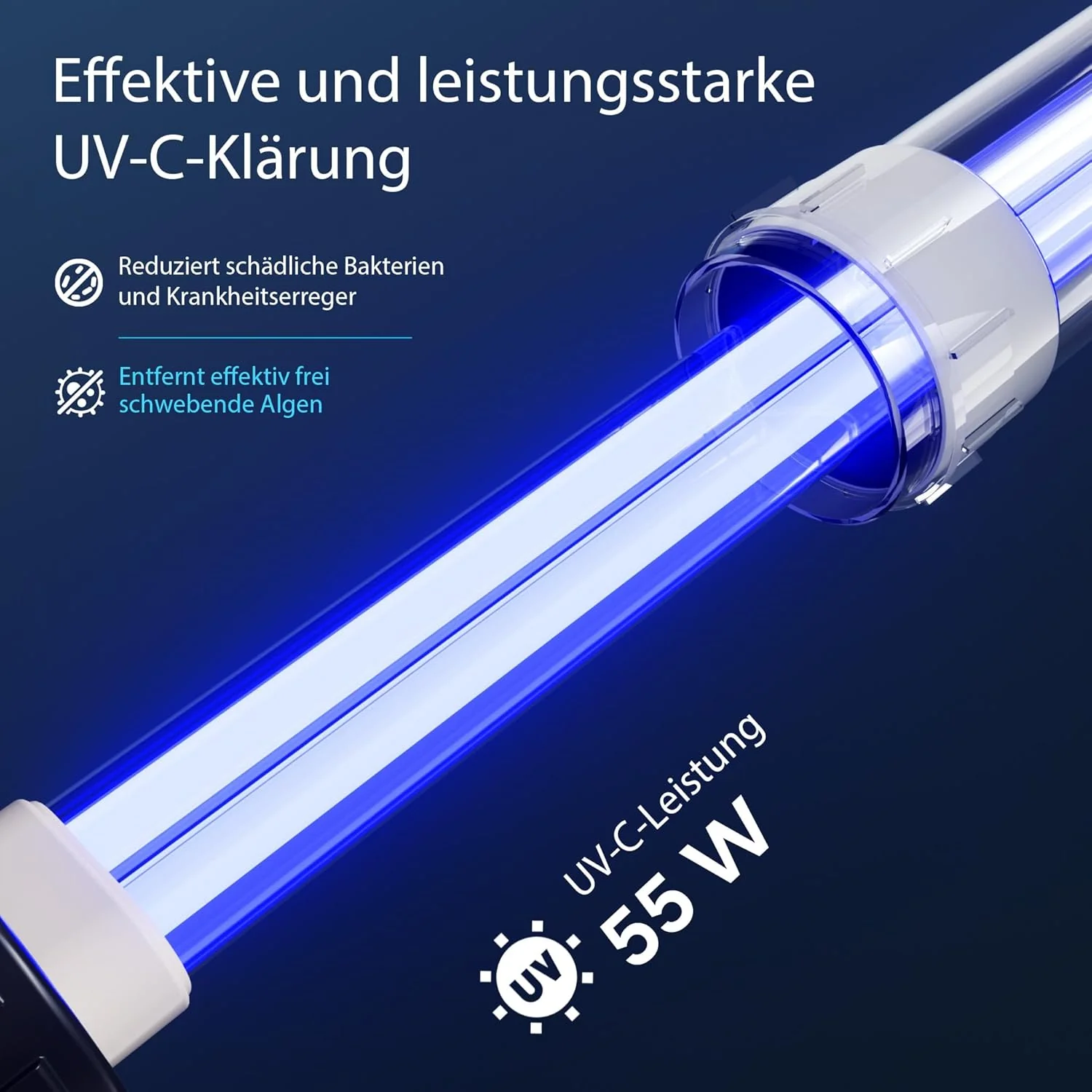 SunSun CPF-15000 drukfilter 10.000 l/u / 18 W UVC-eenheid, vijverdrukfilter voor vijvers tot 30.000 liter, vijverzuiveraar, filterinstallatie