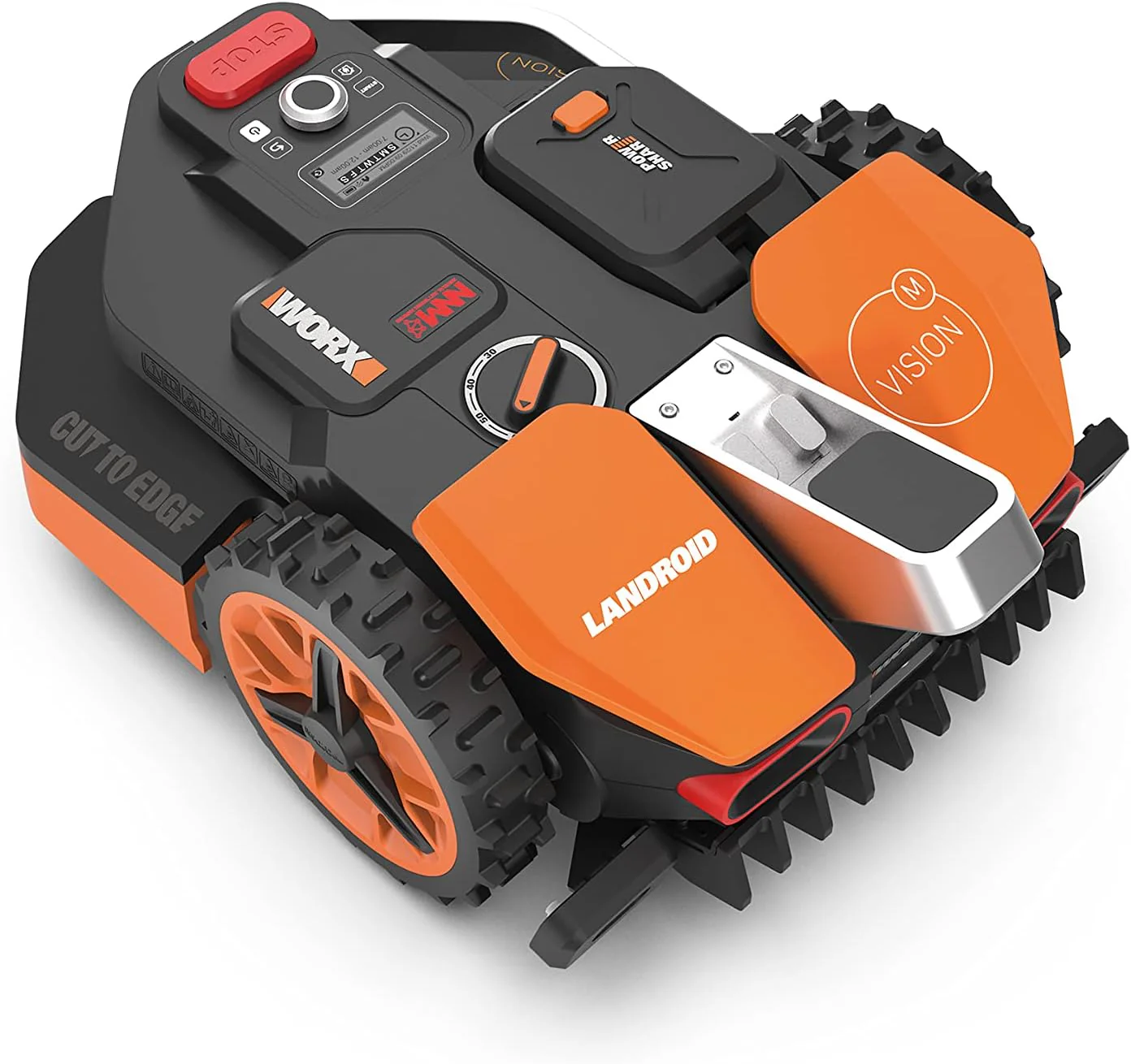 WORX Landroid M WR141E robotmaaier/accugrasmaaier voor kleine tuinen tot 500 m2/zelfrijdende grasmaaier voor een nette gazonsnit, veelkleurig