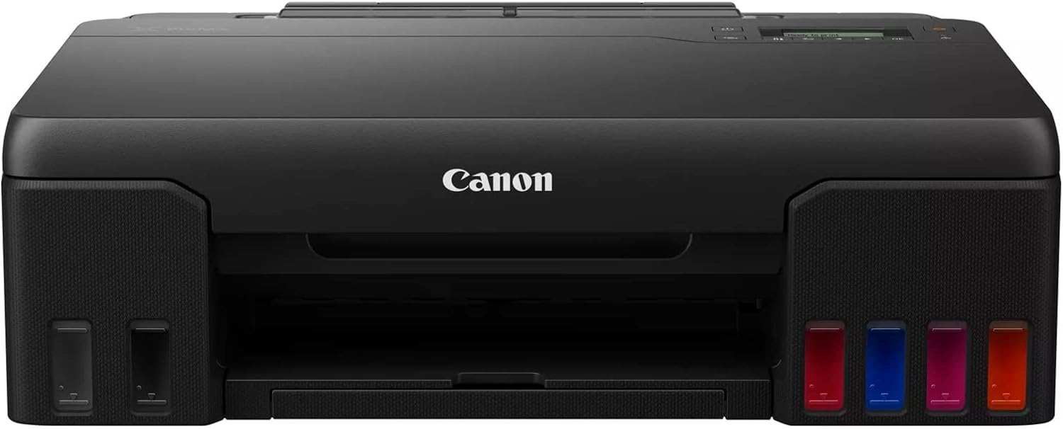 Canon Tintenstrahldrucker PIXMA G550 MegaTank Drucker (4.800 x 1.200 dpi, Fotodrucker 10x15 cm, LC Display, WLAN, Canon PRINT App, Mopria, AirPrint, wireless Printing, Auto Power On/Off) schwarz