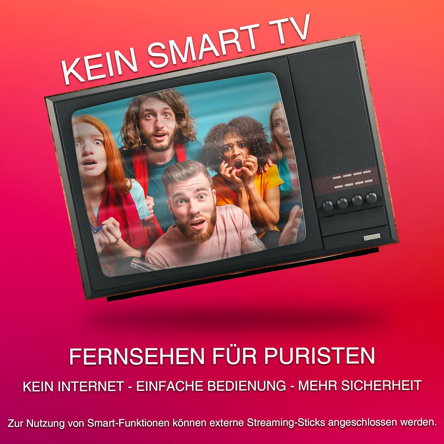 TELEFUNKEN XF32N750M Fernseher 32 Zoll Full HD LED TV mit 80 cm Bildschirmdiagonale und integriertem Triple-Tuner, schwarz