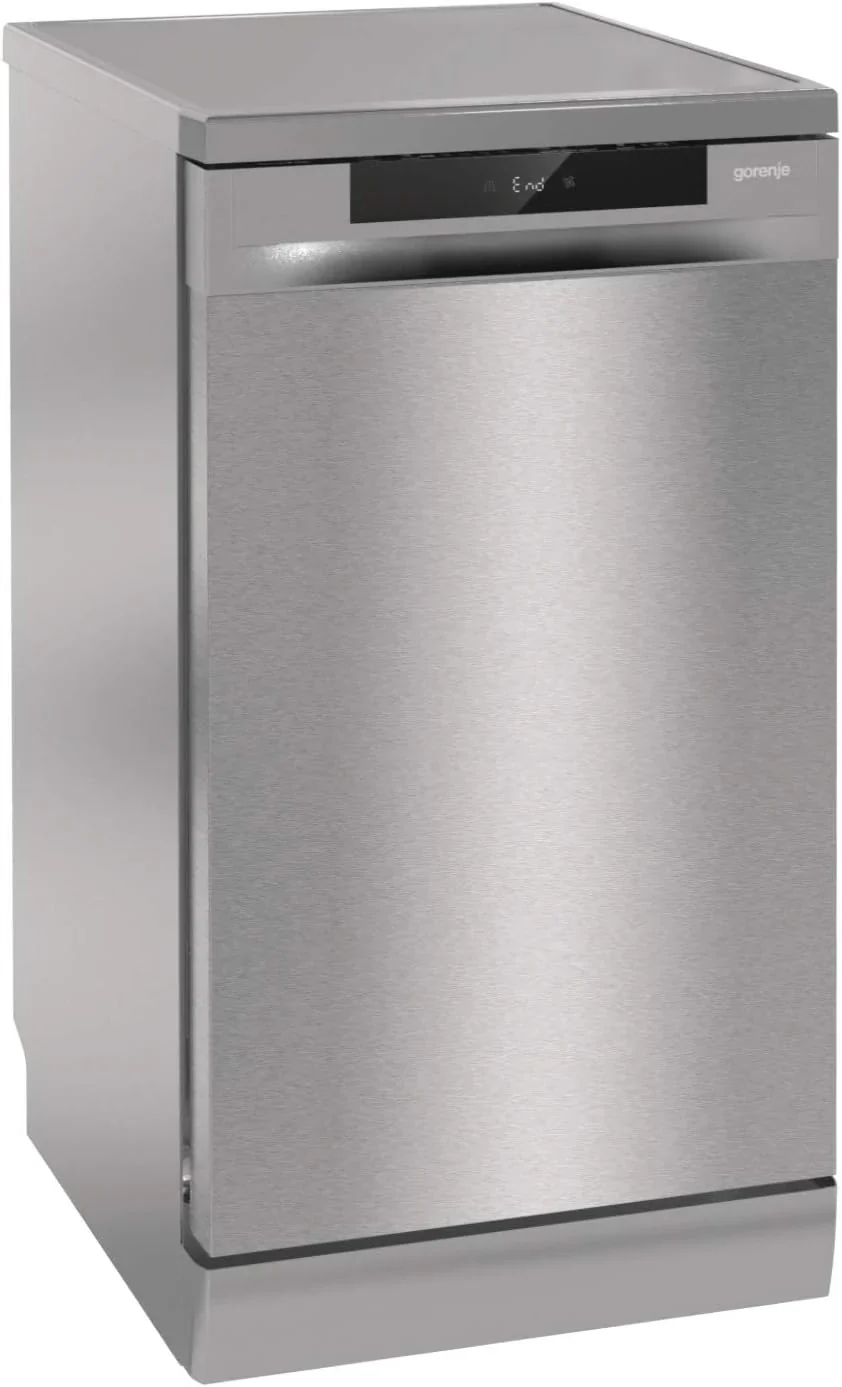 Gorenje GS 541D10 X Freistehender Geschirrsp��ler / SuperSilent / 11 Ma?gedecke / 5 Programme / Programmanzeige / TotalDry / Silber, 45 cm breit