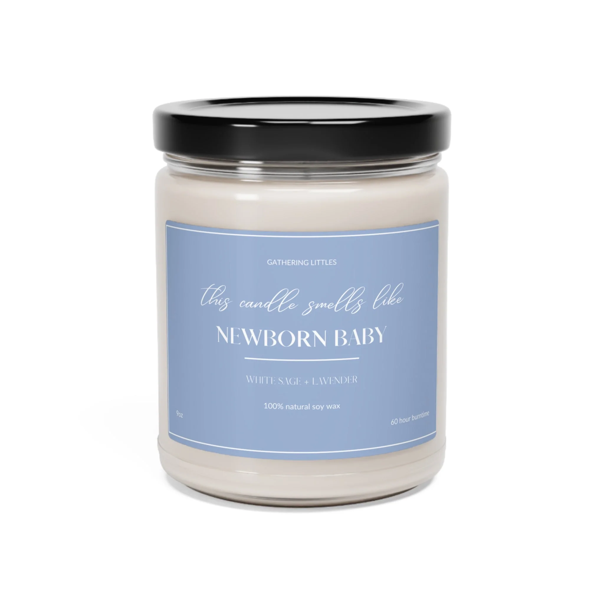 Baby Shower Gift, Scented Natural Soy Candle New Mom Gift, Gift for New Moms