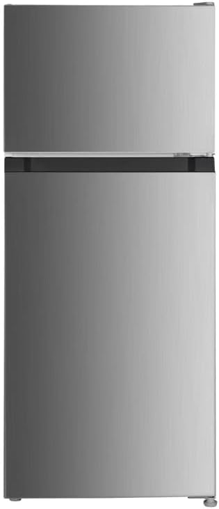 PKM GK126ELIX Kühl-Gefrier-Kombination | 117 L Nutzinhalt| Inox Design| LED-Beleuchtung | EEK E | 4* Gefrierfach | 40 dB