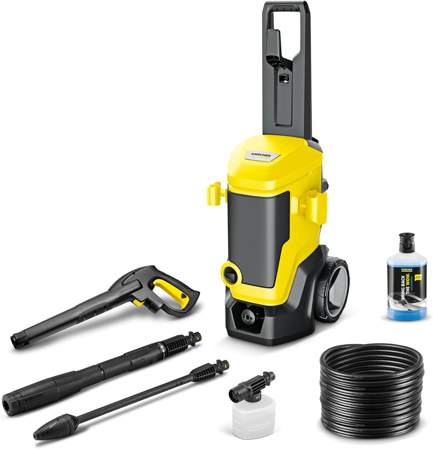 Kärcher Hochdruckreiniger K 7 Premium Power Flex, Druck: max. 180 bar, Fördermenge: 600 l/h, Flächenleistung: 60 m²/h, Gewicht: 17,9 kg, Flex-Hochdruckschlauch, Dreckfräser, Strahlrohr