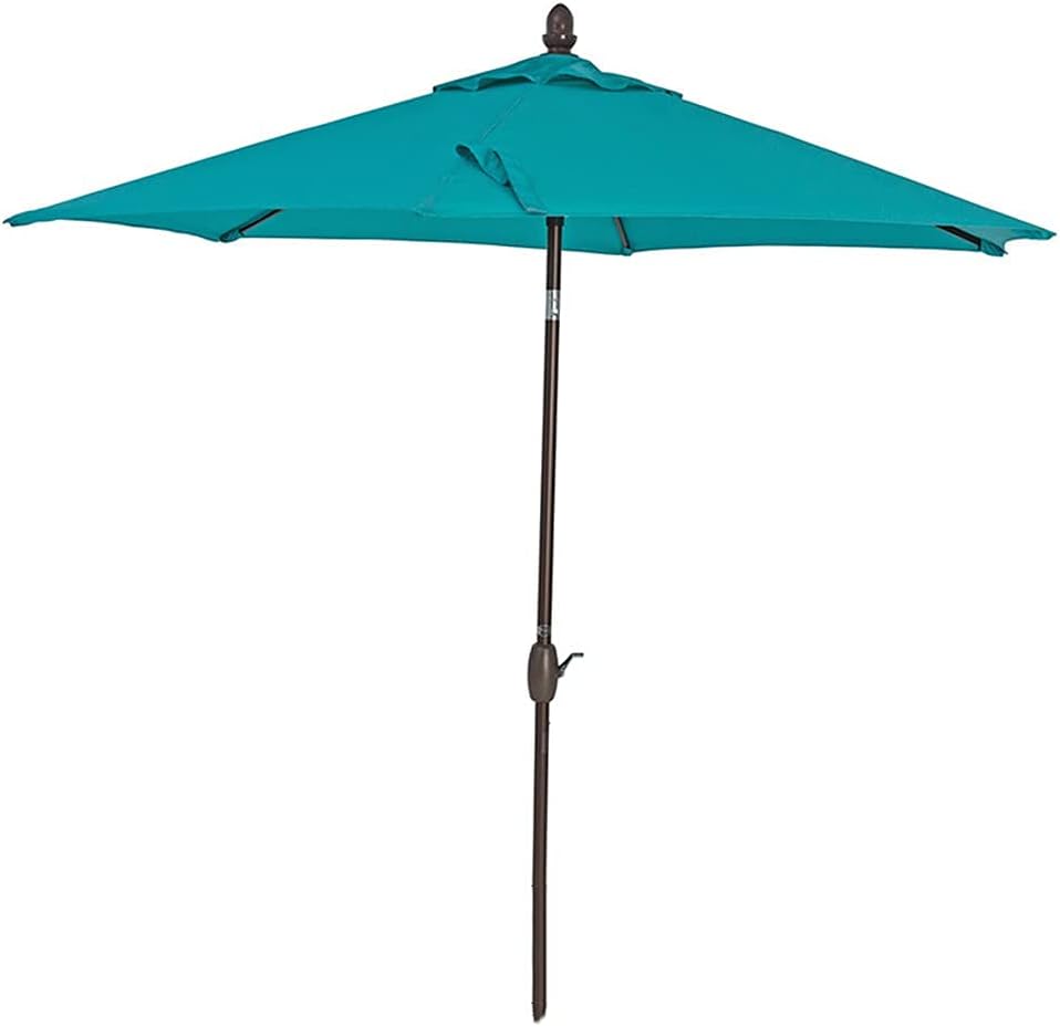 Strandschirm, 275 cm Aluminiumstange mit Druckknopf, neigbar, Sonnenschirm mit Kurbel, Gartenschirm für Strand, Pool, Terrasse, Garten good