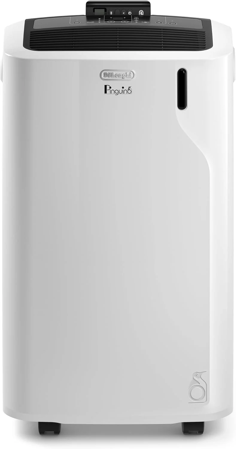 De'Longhi Pinguino PAC EL112 CST WiFi, mobiele airconditioner met MyEcoRealFeel-technologie voor ruimtes tot 110 m3, 11.000 BTU/u, 2,9 kW, 63 dB, ontvochtigingsfunctie, A+, app- en spraakbesturing, wit