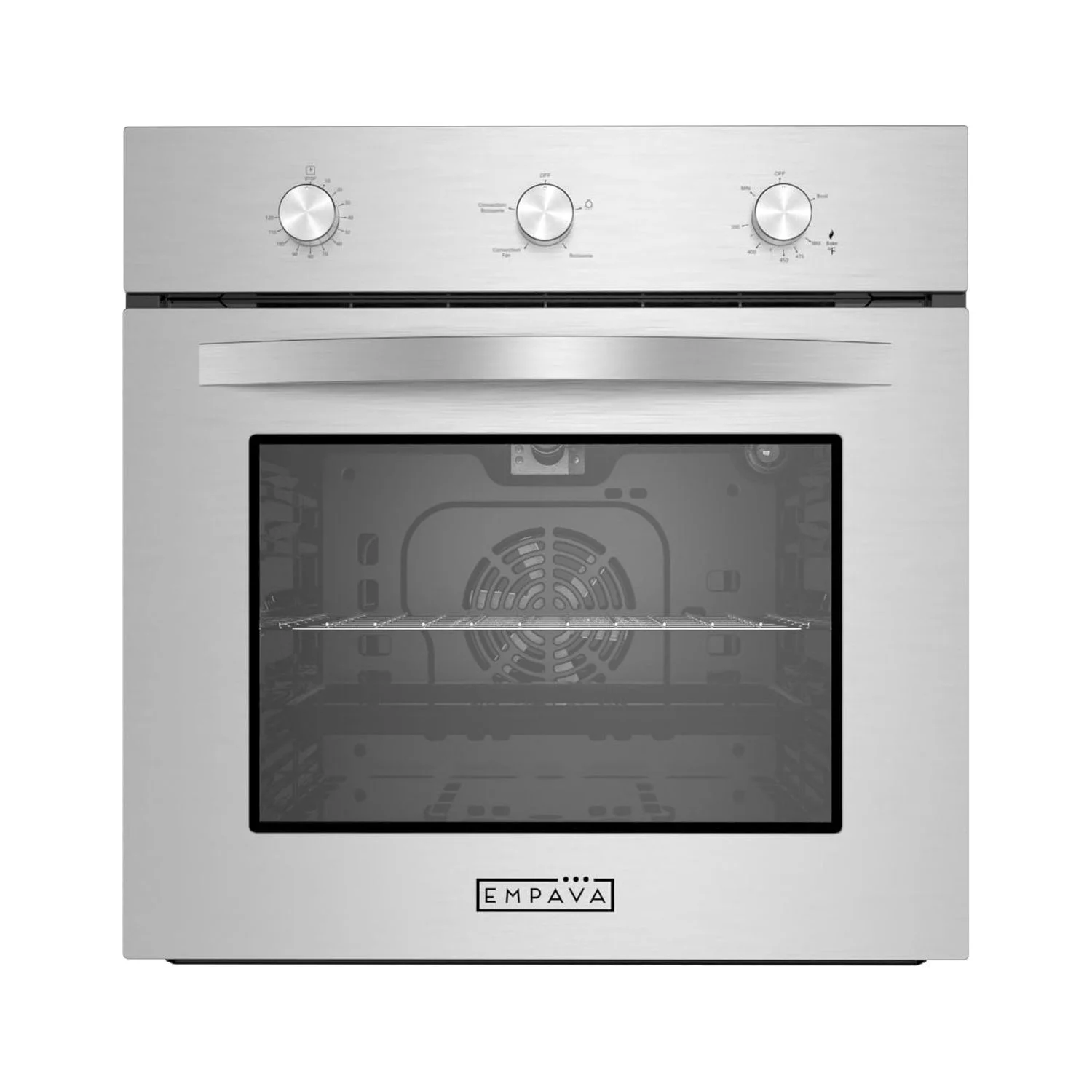 2025 Empava 24 Inch Gas Wall Oven met Propaan en 2,3 Cubieke Voet �C Roestvrijstalen Convectieventilator �C Model EMPV-24WO11L