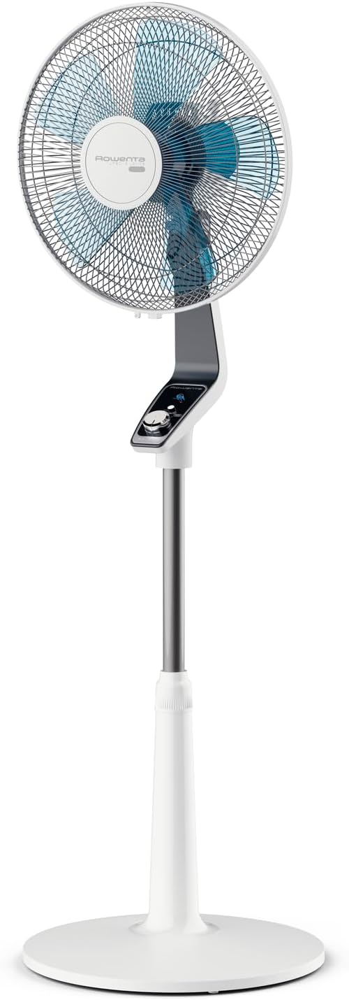 Rowenta Turbo Silence Standventilator, 45 dB(A), 72 m³/min Luftstrom, 4 Geschwindigkeiten, Silent Night & Turbo Boost, 120° Oszillation, Höhenverstellbar, VU5640