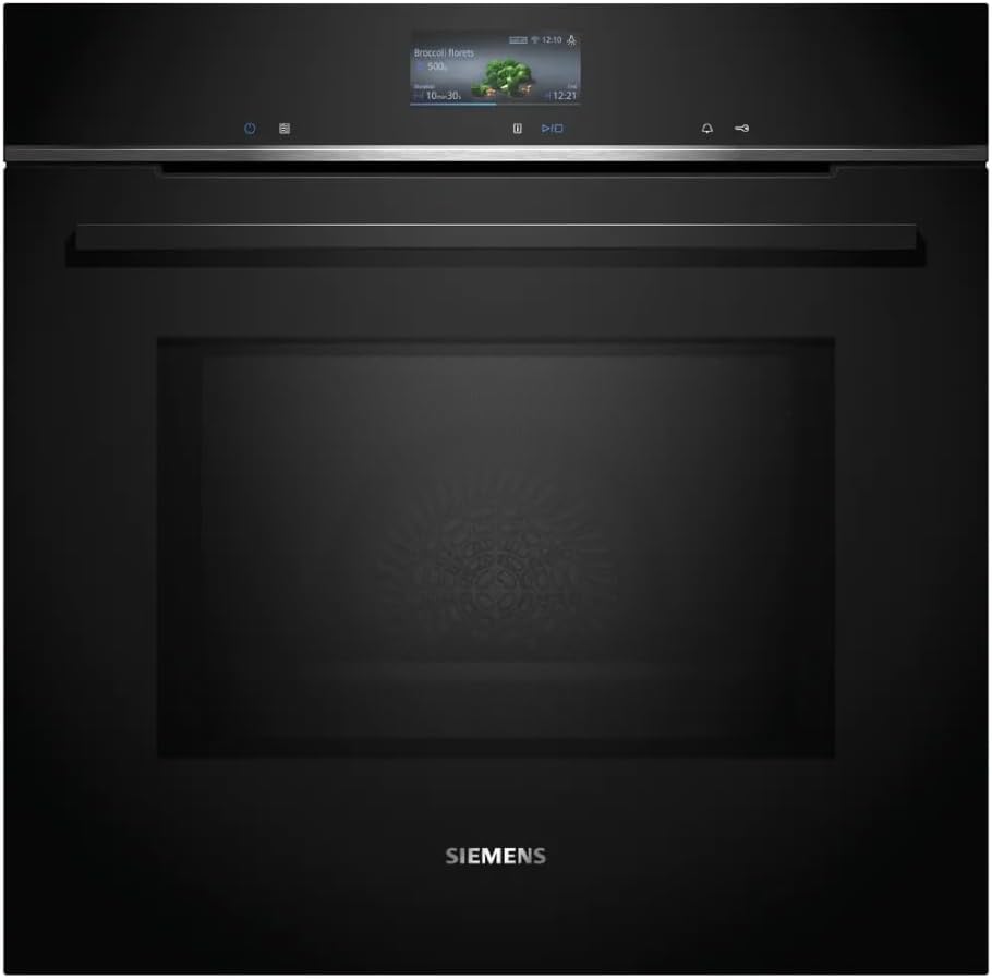 Siemens HB578GBS3, iQ500, Einbau-Backofen 60 x 60 cm, activeClean Pyrolyse Selbstreinung, TFT-Display, 3D Heißluft, Schnellaufheizung, cookControl40 Automatikprogramme, softMove, Edelstahl