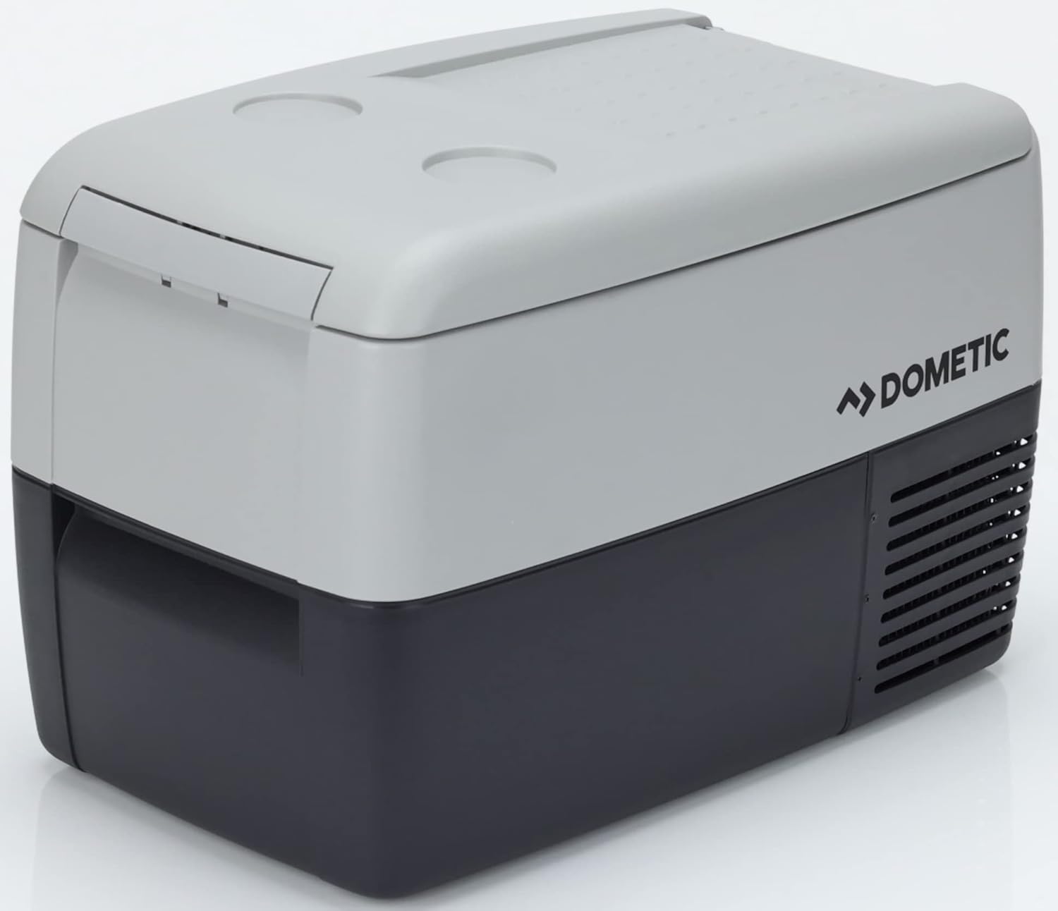 DOMETIC CoolFreeze CDF 36, tragbare elektrische Kompressor-Kühlbox/Gefrierbox, 31 Liter, 12/24 V für Auto, LKW oder Boot mit Batteriewächter, Grau