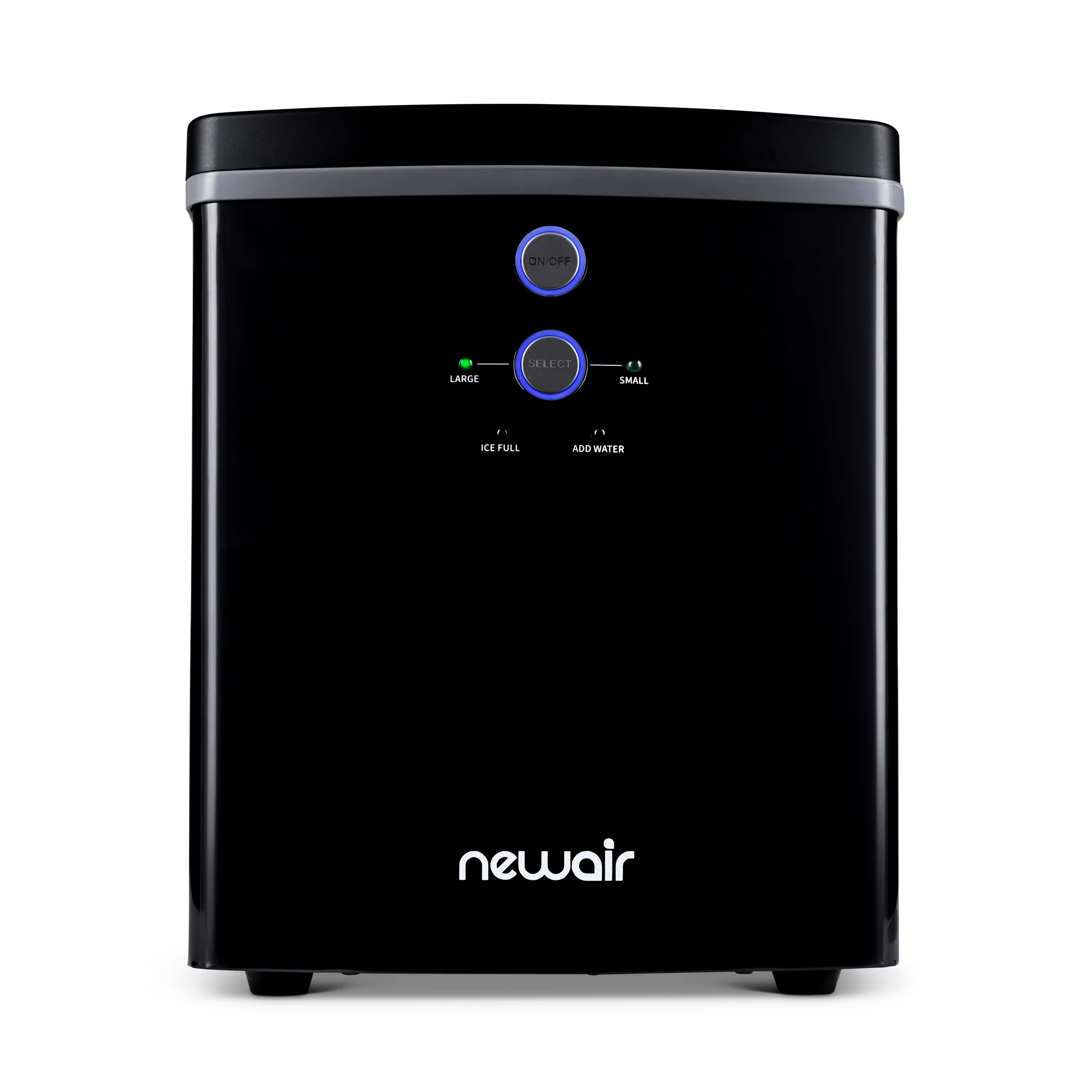2025 Newair? IJsblokjesmachine voor op het aanrecht. Bullet Ice, 15 kg/dag �C Zwart