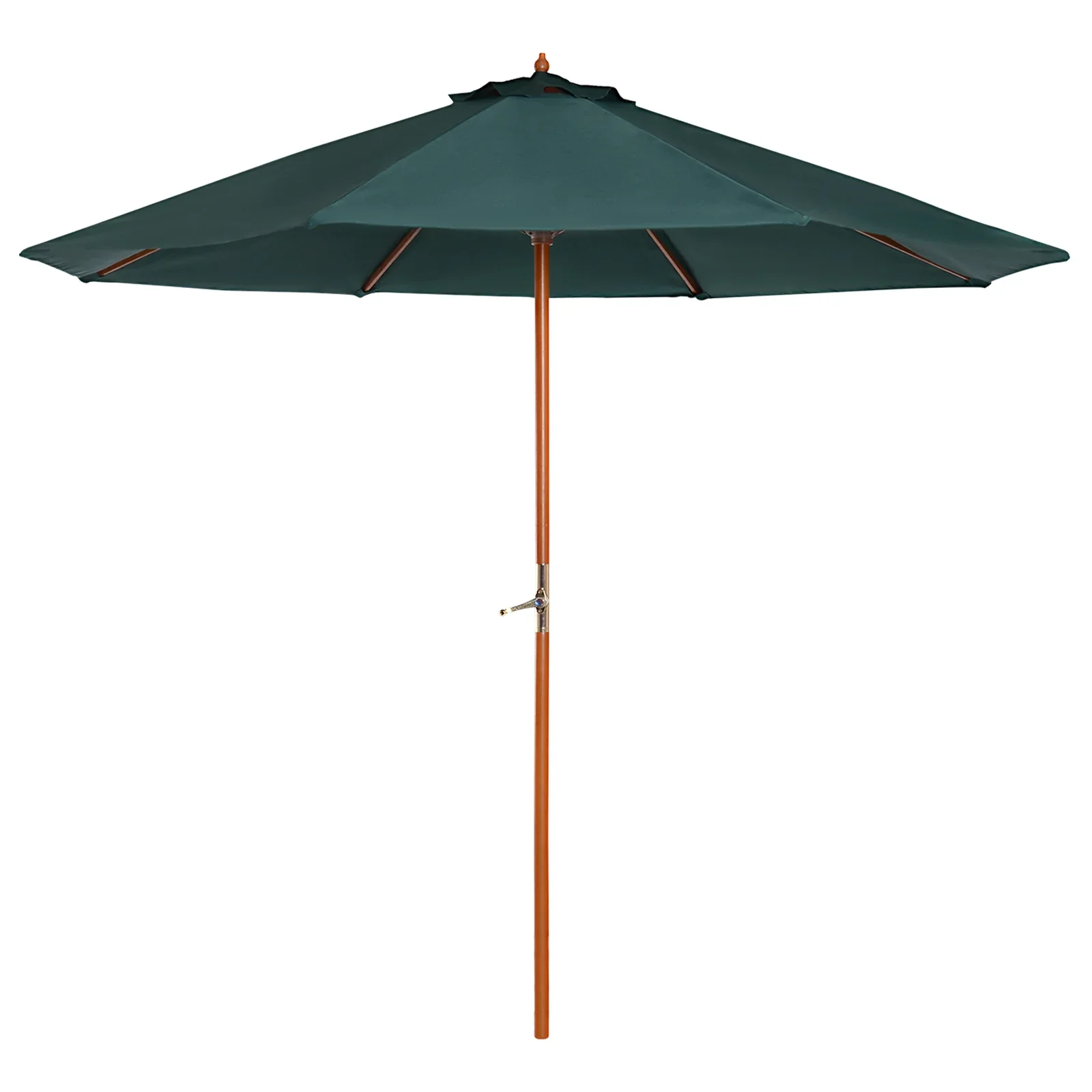 Outsunny parasol tuin UV-bestendig handzwengel populierenhout