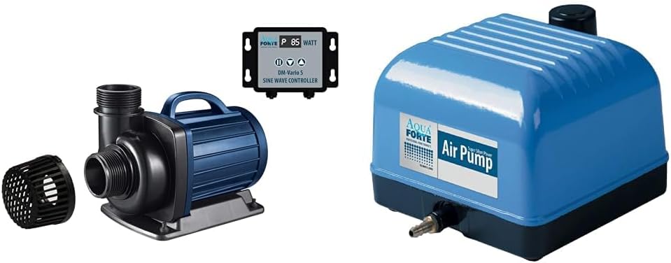 AquaForte filter-/vijverpomp DM-22.000 Vario S, 70-200W, opvoerhoogte 7,5m, regelbaar met externe controller. Ideaal als vijverpomp of als beekloop-/watervalpomp.