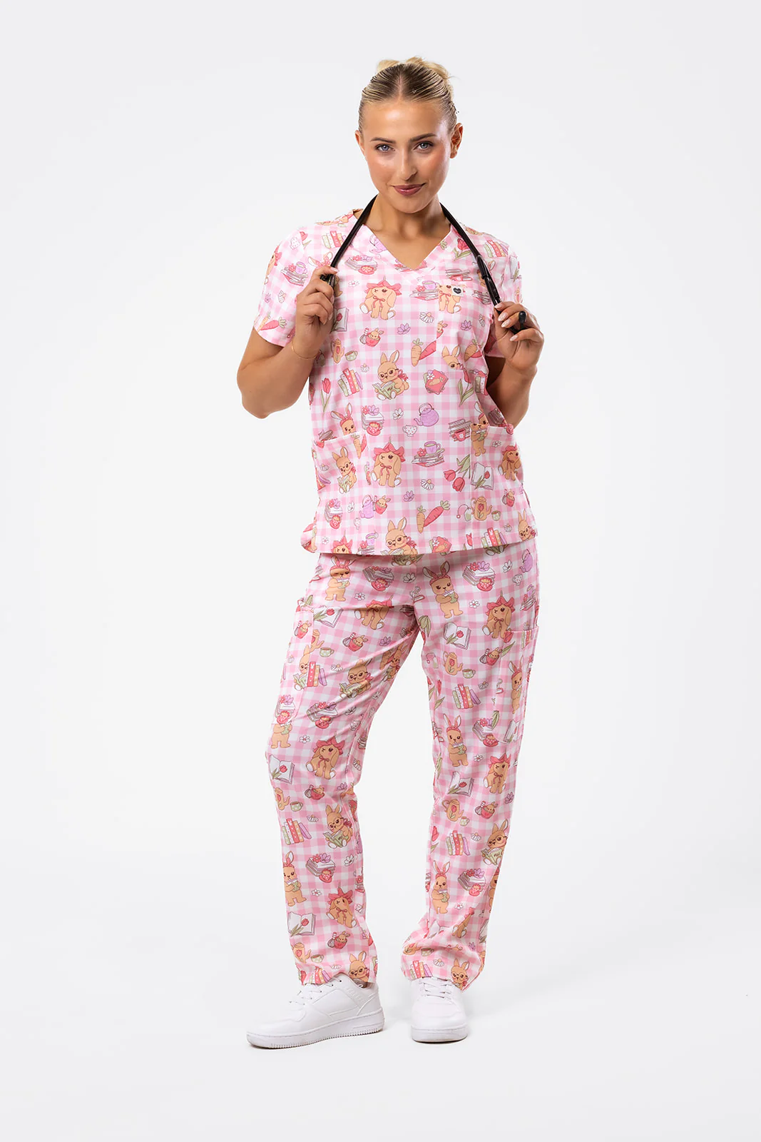 Bunny Brew Picnic Scrub Set