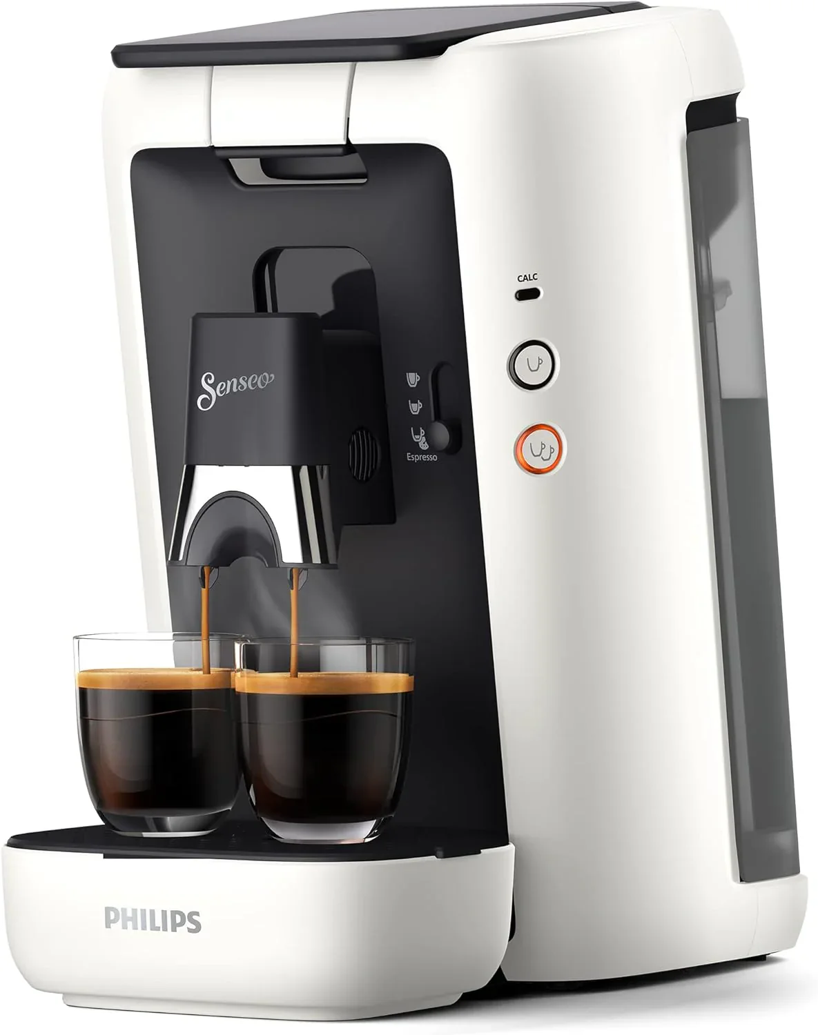 Philips Senseo Maestro Kaffeepadmaschine mit Kaffeestrkewahl und Memo-Funktion, 1,2 Liter Wasserbehlter, Gr��nes Produkt, Farbe: Rot (CSA260/90)