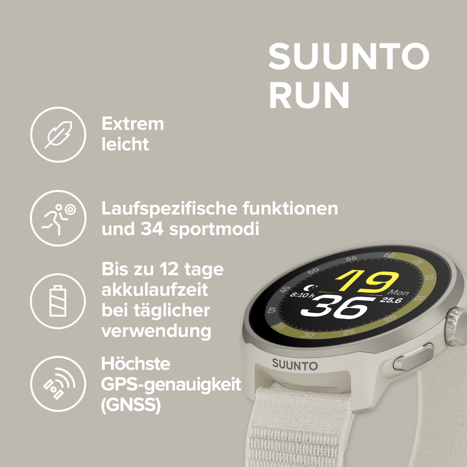 SUUNTO Run GPS-Laufuhr, 1,32