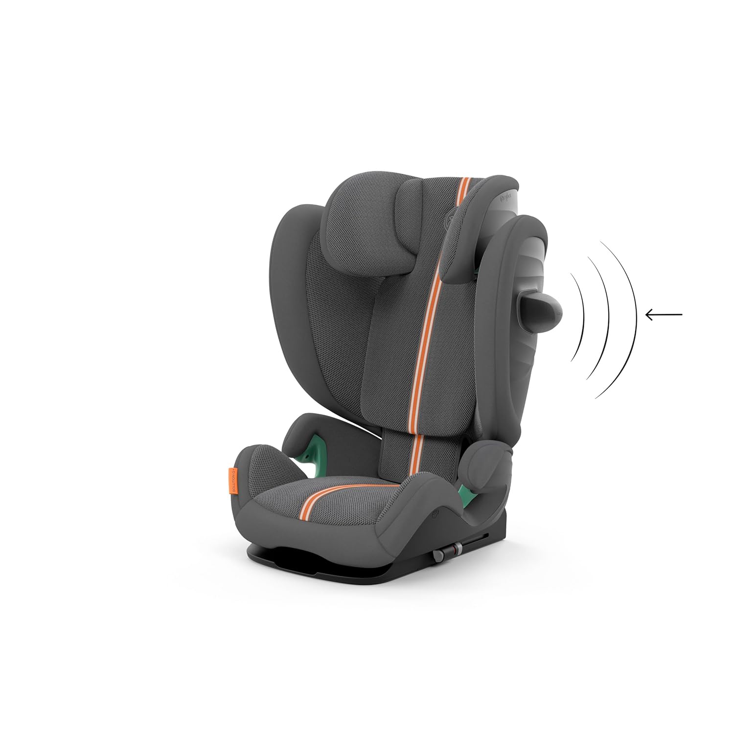 CYBEX Gold Kinder-Autositz Solution G i-Fix, F��r Autos mit und ohne ISOFIX, Ab ca. 3 bis 12 Jahre (100 - 150 cm), Ab ca. 15 bis 50 kg, Lava Grey
