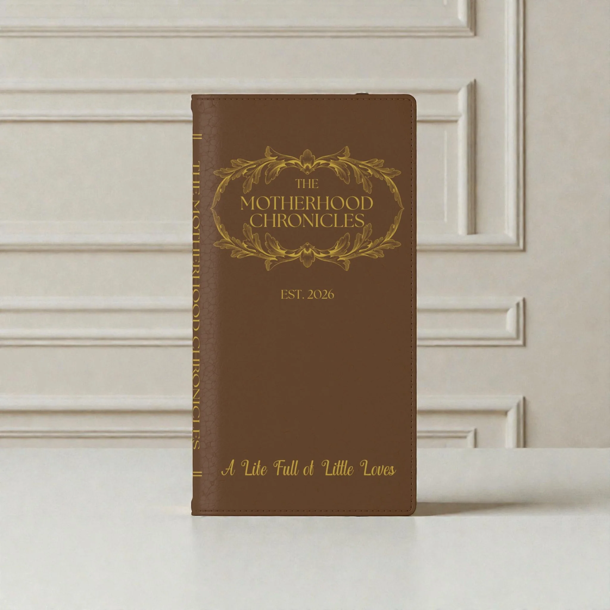 Motherhood Chronicles Faux-Leather Book Phone Case