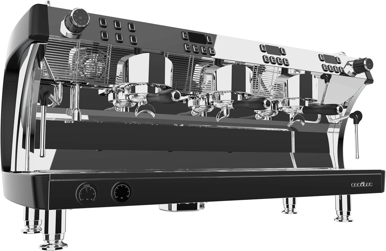 Cecotec Espresso-Kaffeemaschine Barista Baristeo Intima, professionelle Barista-Espressomaschine, Vorbrüh-System, 15 Bar Pumpe, einfaches Befüllen, 1,7L Wassertank und Tassenwärmer