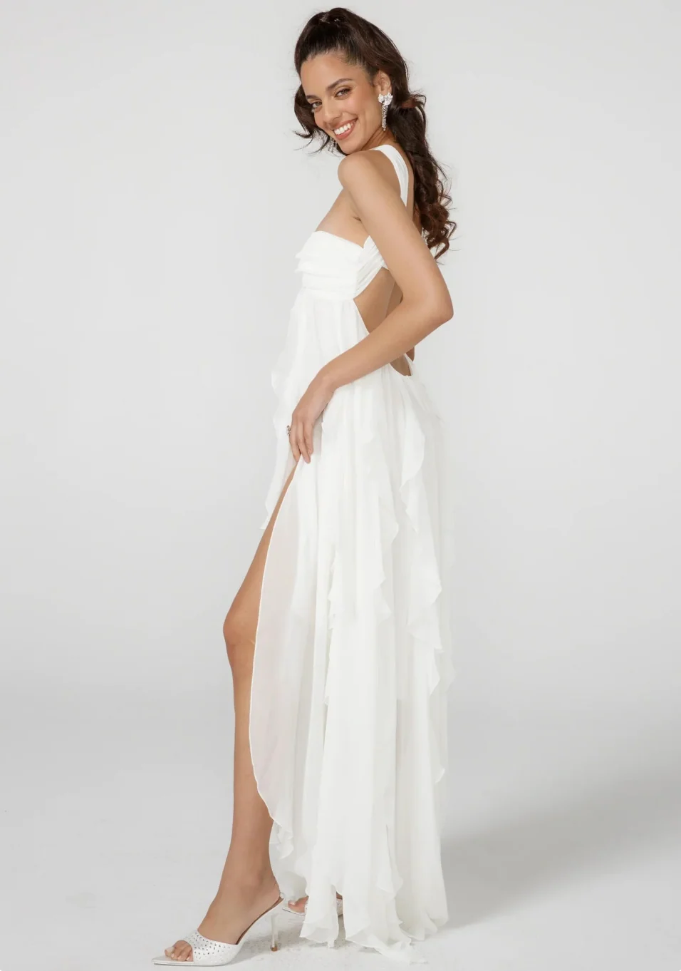?therisches Maxikleid mit Neckholder und r��ckenfreiem Design