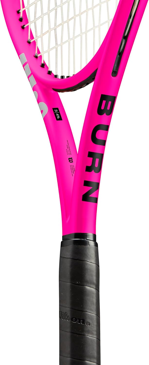 Wilson Burn V6 105 S Tennisschläger – Pink, Griffgröße 1-4 1/8 Zoll besaitet