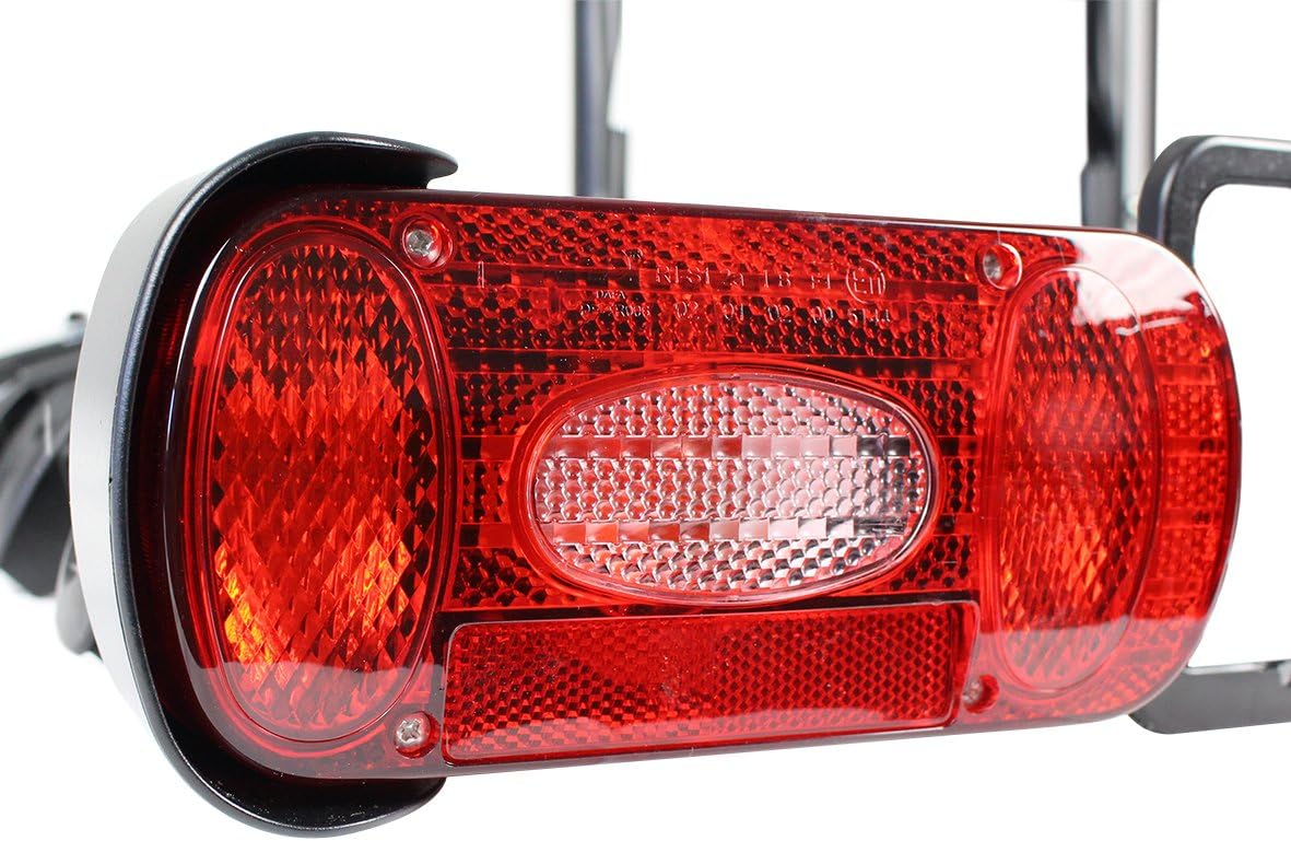 Bullwing SR8 Fahrradträger für 4 Fahrräder auf Auto Anhängerkupplung Heckträger Radträger abklappbar mit Schnellverschluss und Diebstahlschutz mit Wandhalterung und Rahmenhalter