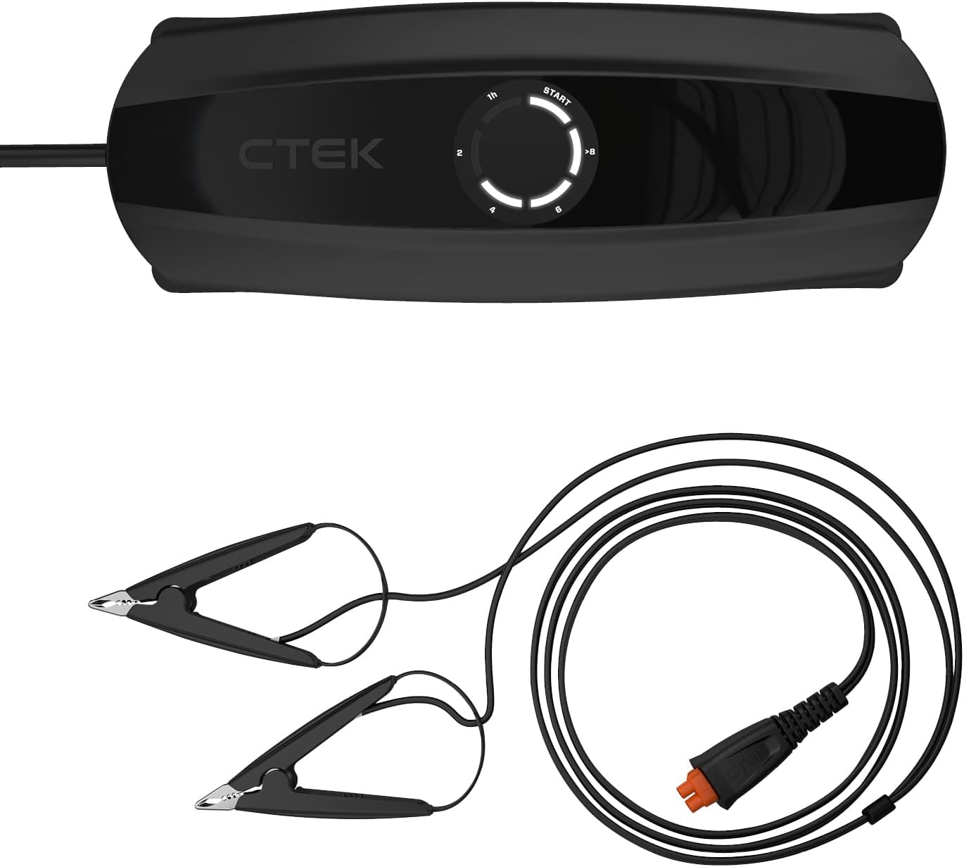 CTEK CS ONE (Gen 2) mit WLAN, 12-V-Smart-Batterieladegerät und -Erhaltungsladegerät mit App-Steuerung, Fernüberwachung, adaptiver Ladung und polungsfreien Klemmen für PKW und Motorräder