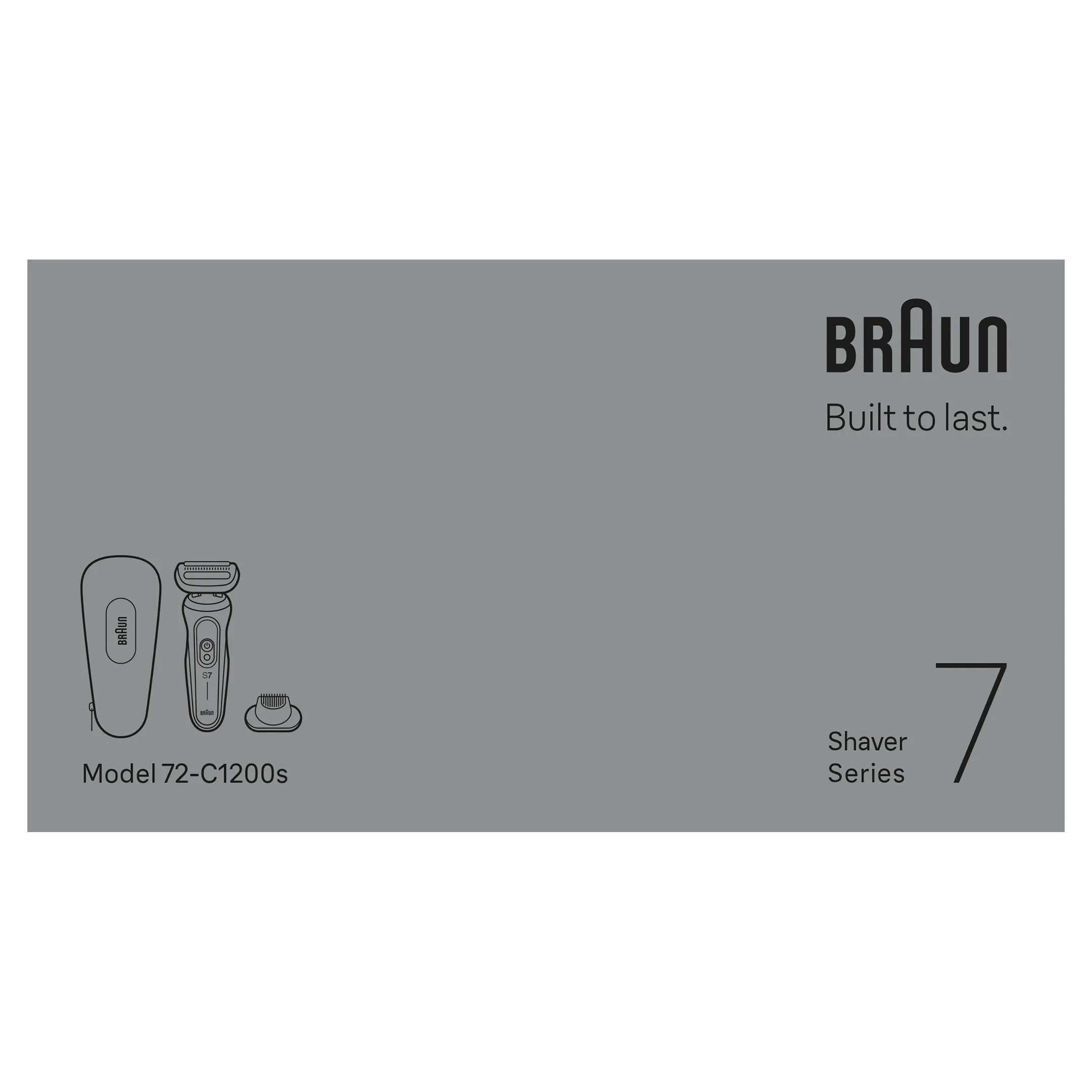 Braun Elektrisch scheerapparaat Series 7 72-C1200s