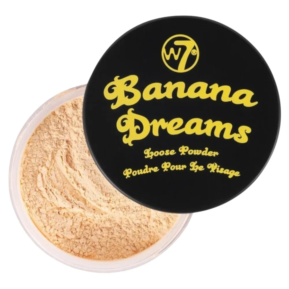 W7 Banana Dreams Loose Face Powder - Yellow Setting Powder