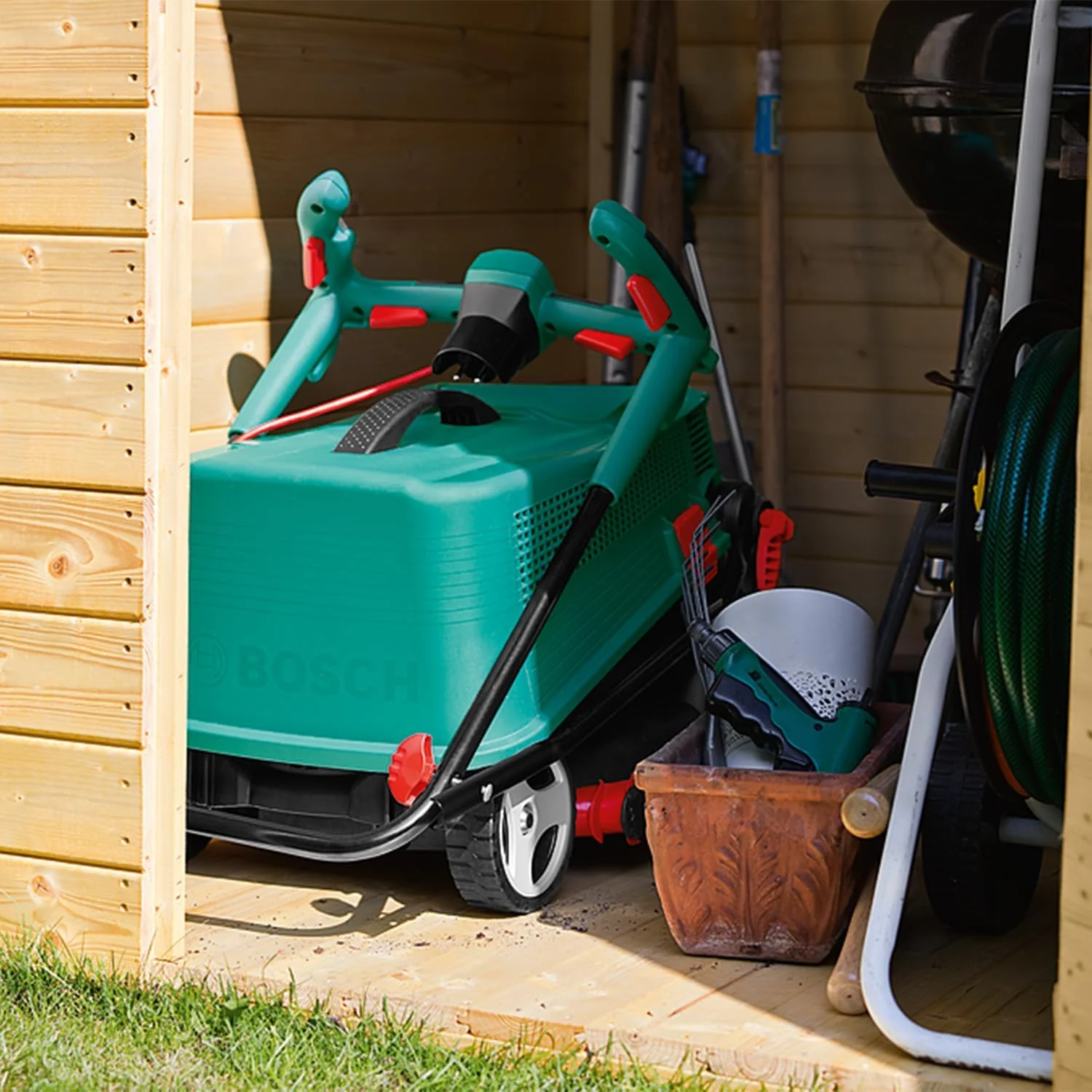 Bosch elektrische grasmaaier ARM 34 (opvangbak, karton, maaihoogte: 20-70 mm, maaibreedte: 34 cm, 11 kg, 1.300 W)
